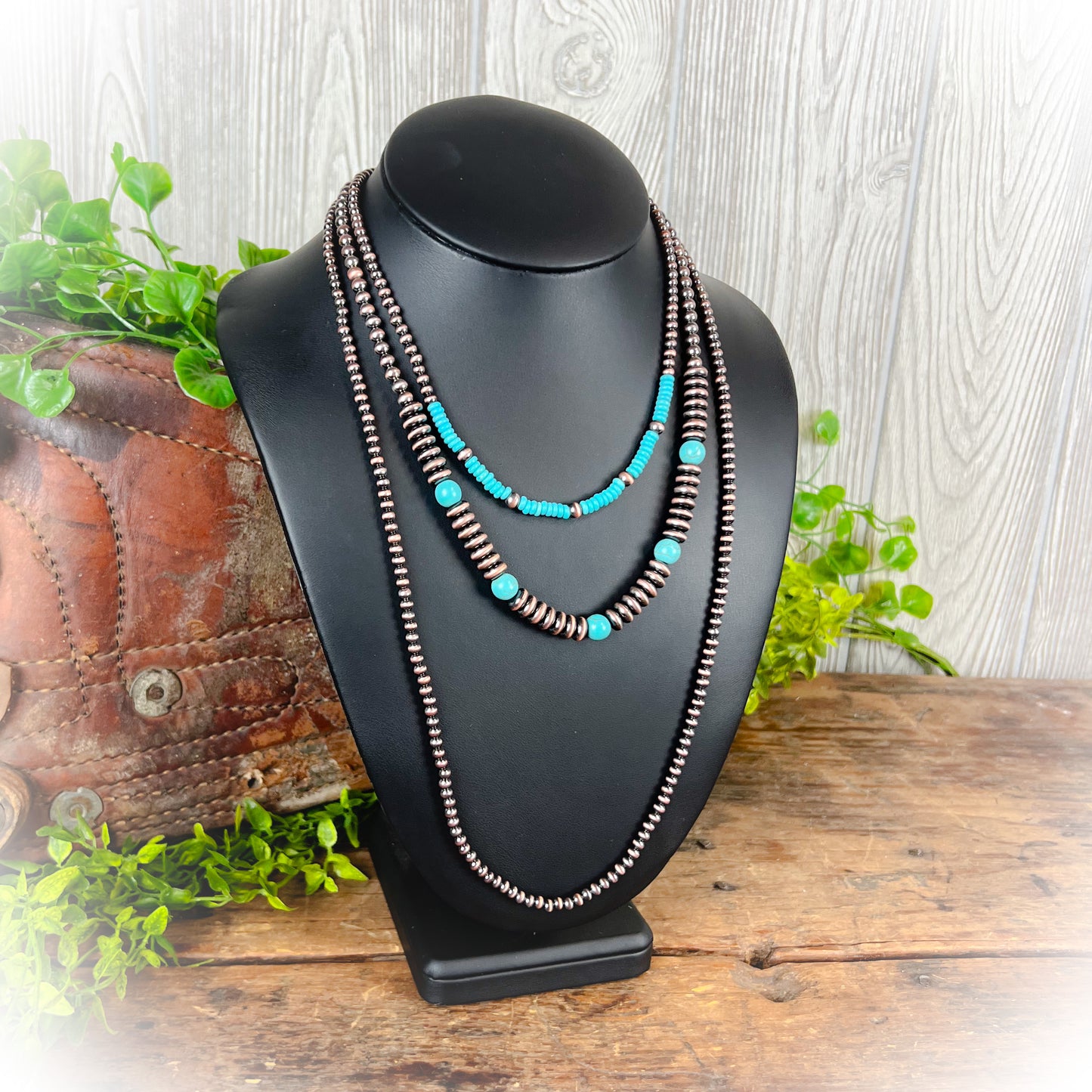 Tell Them All Western Layered Necklace - Bronze