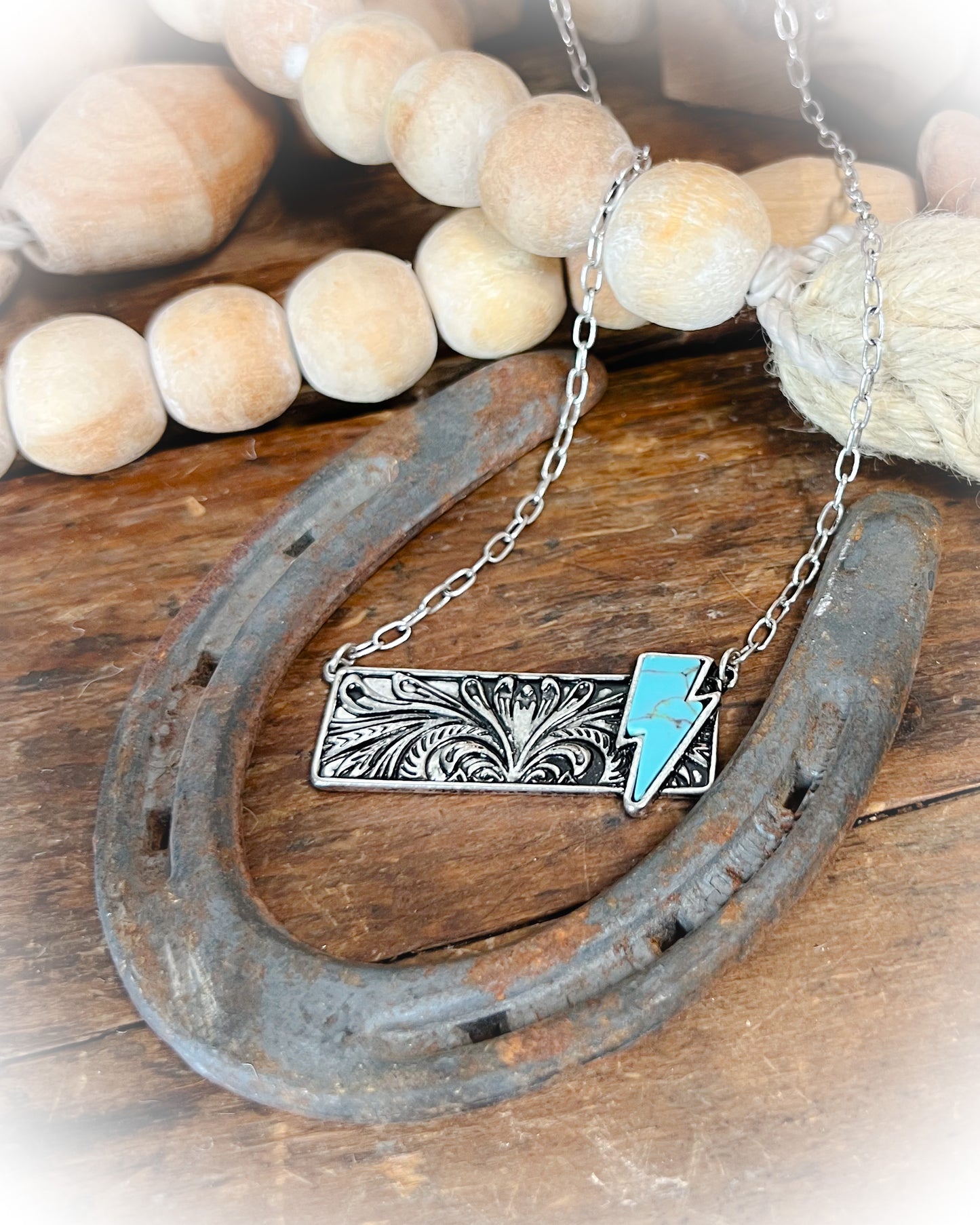 Lightning Bolt Bar Necklace