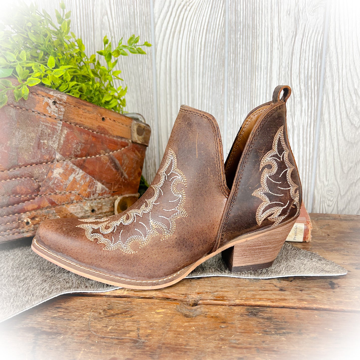 Willow Leather Booties*