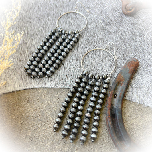 Long Road Dangle Earrings - Silver