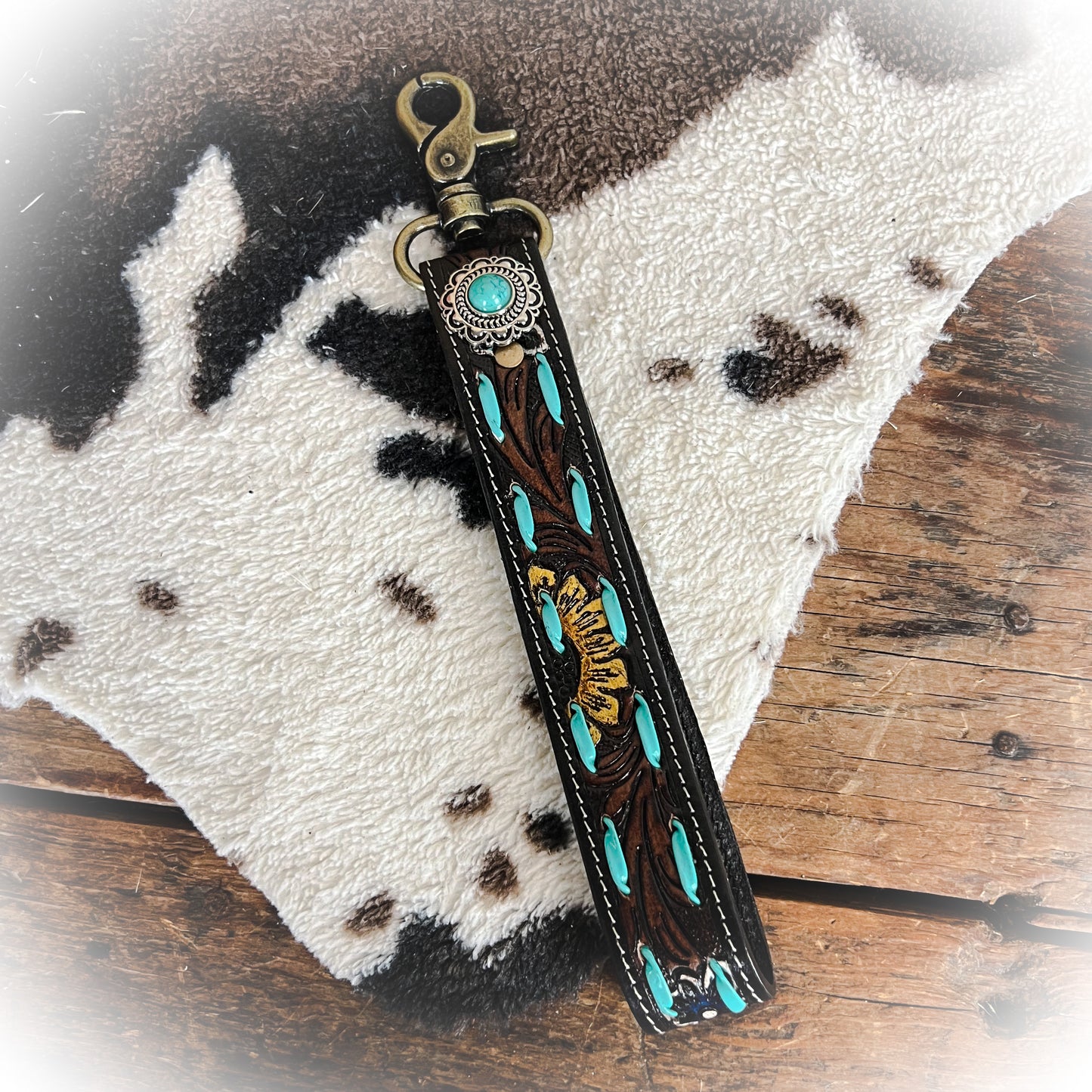 Sunflower Sunrise Keychain