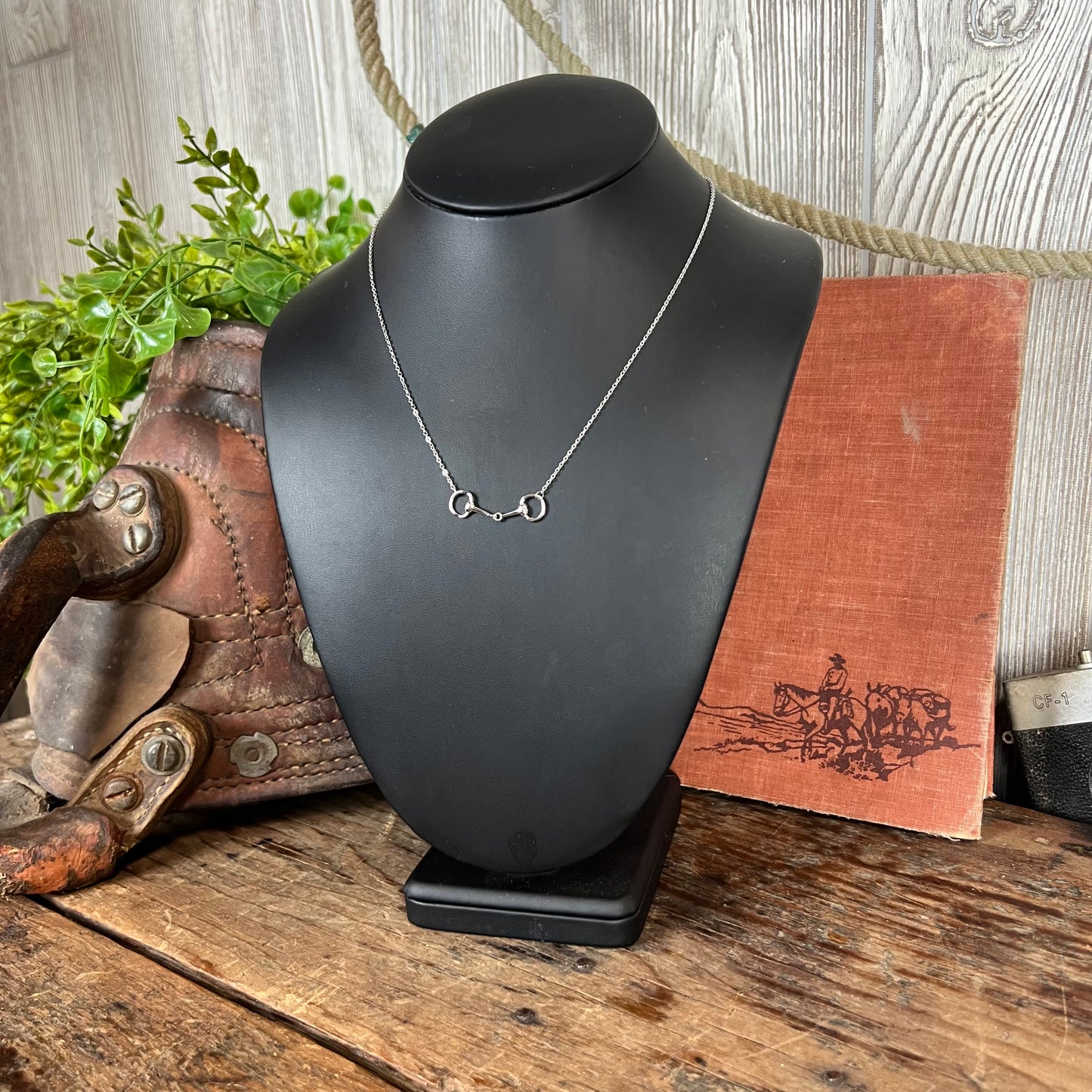 Western Sterling Silver Bit Necklace