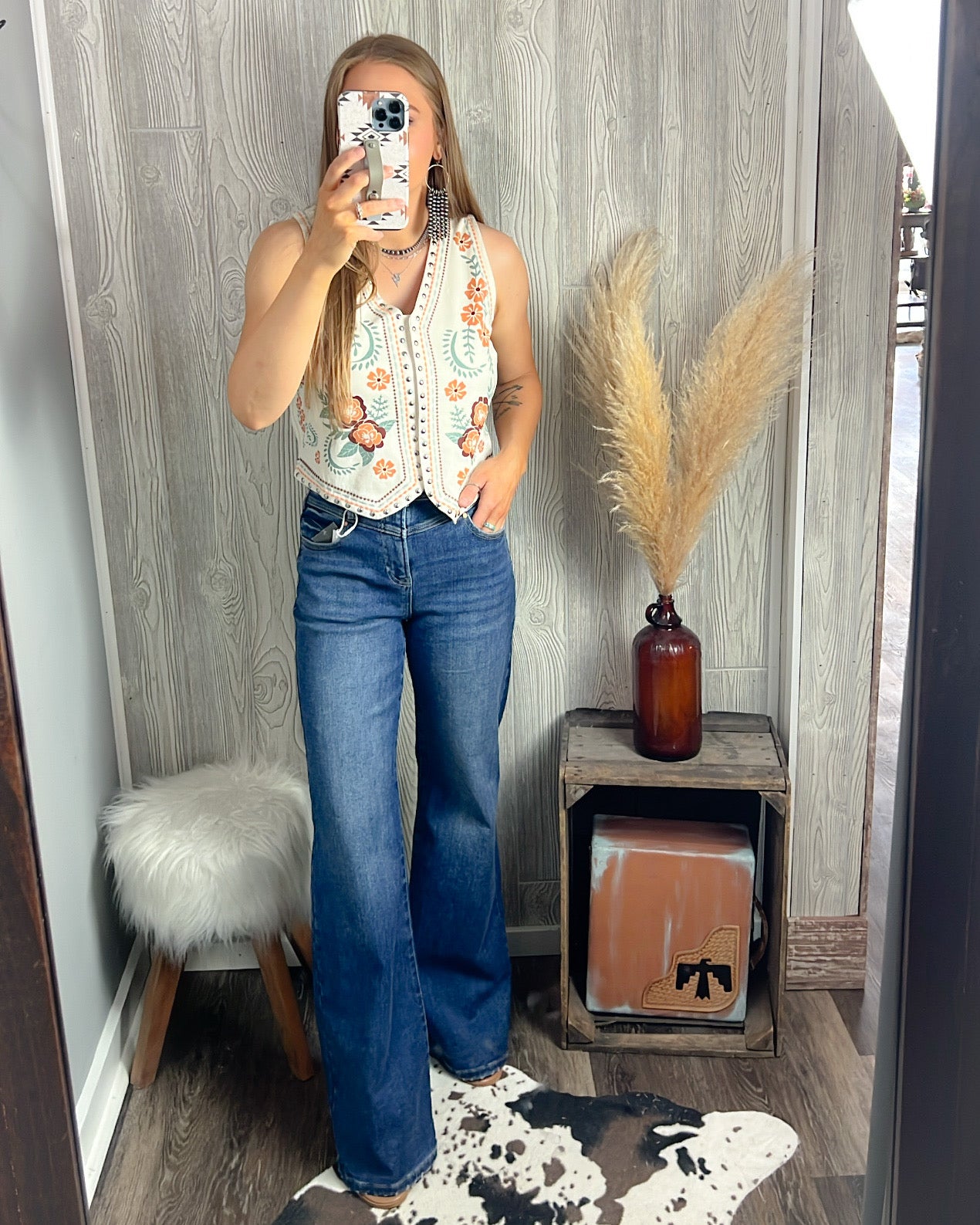 Wildflower Ridge Studded Boho Vest