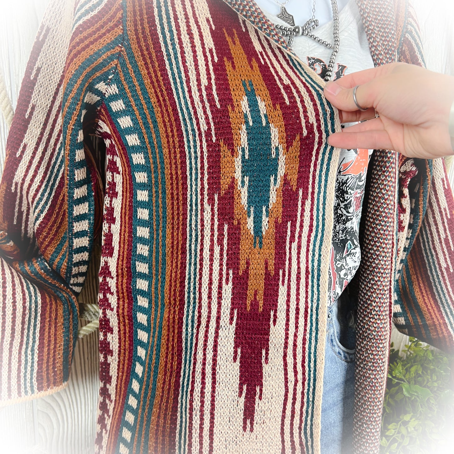 Western Long Knit Cardigan – Boho Fall Duster Style