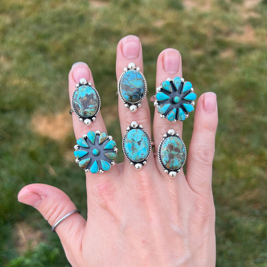 Betty Jo Sterling Silver & Authentic Turquoise Ring