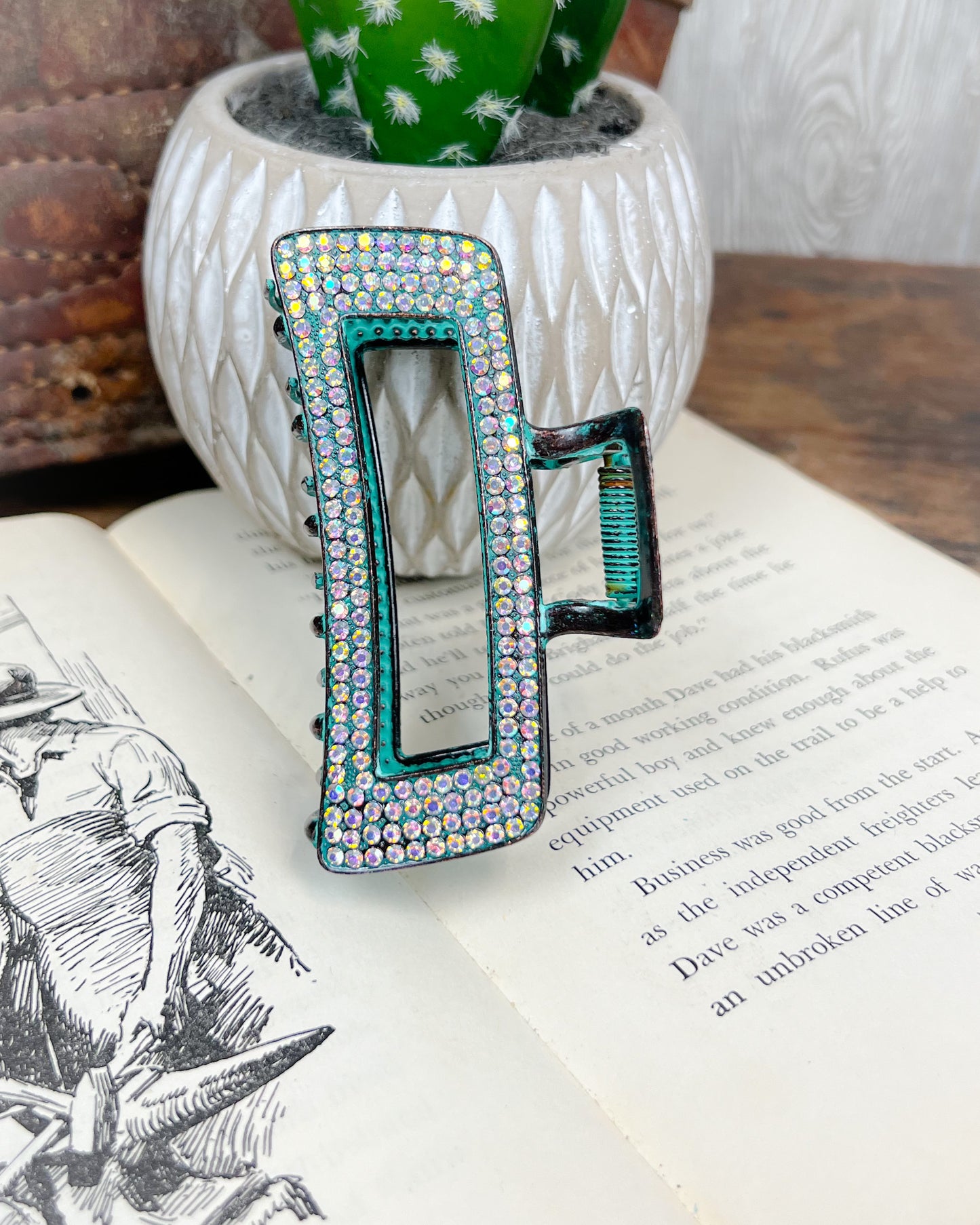 Rhinestone Claw Clip - Multiple Colors