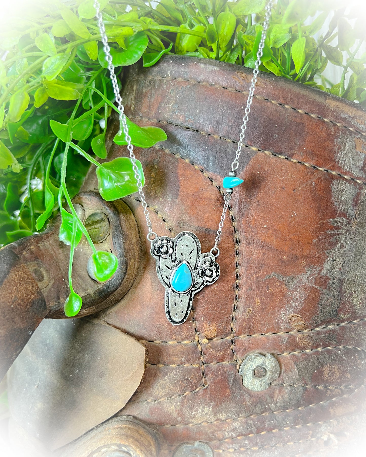 Western Cactus Necklace