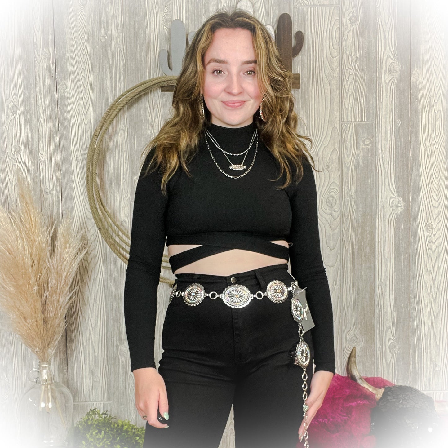 Criss Cross Top - Black