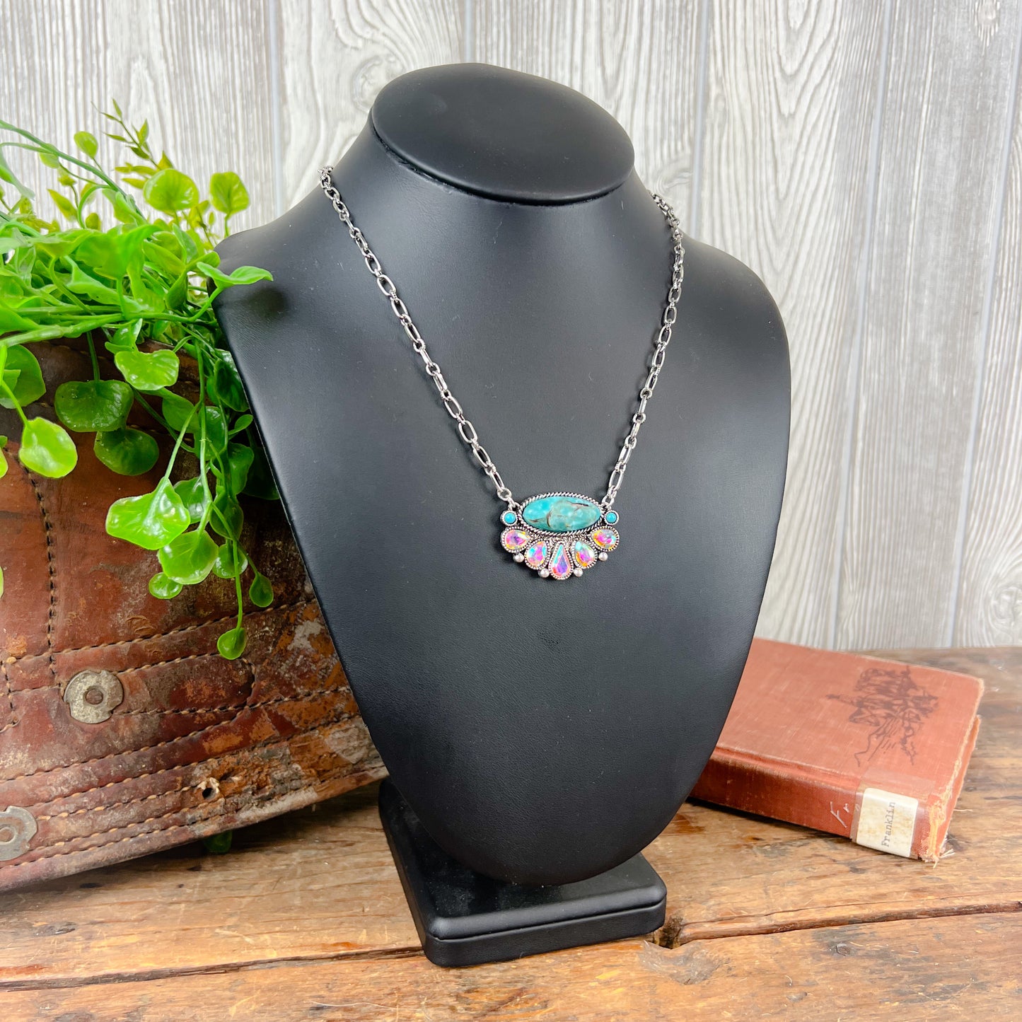 See You Western Necklace - Turquoise