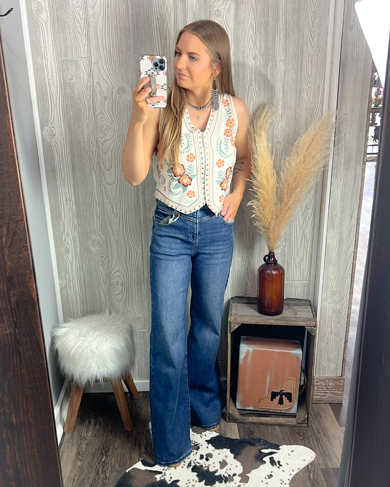 Wildflower Ridge Studded Boho Vest