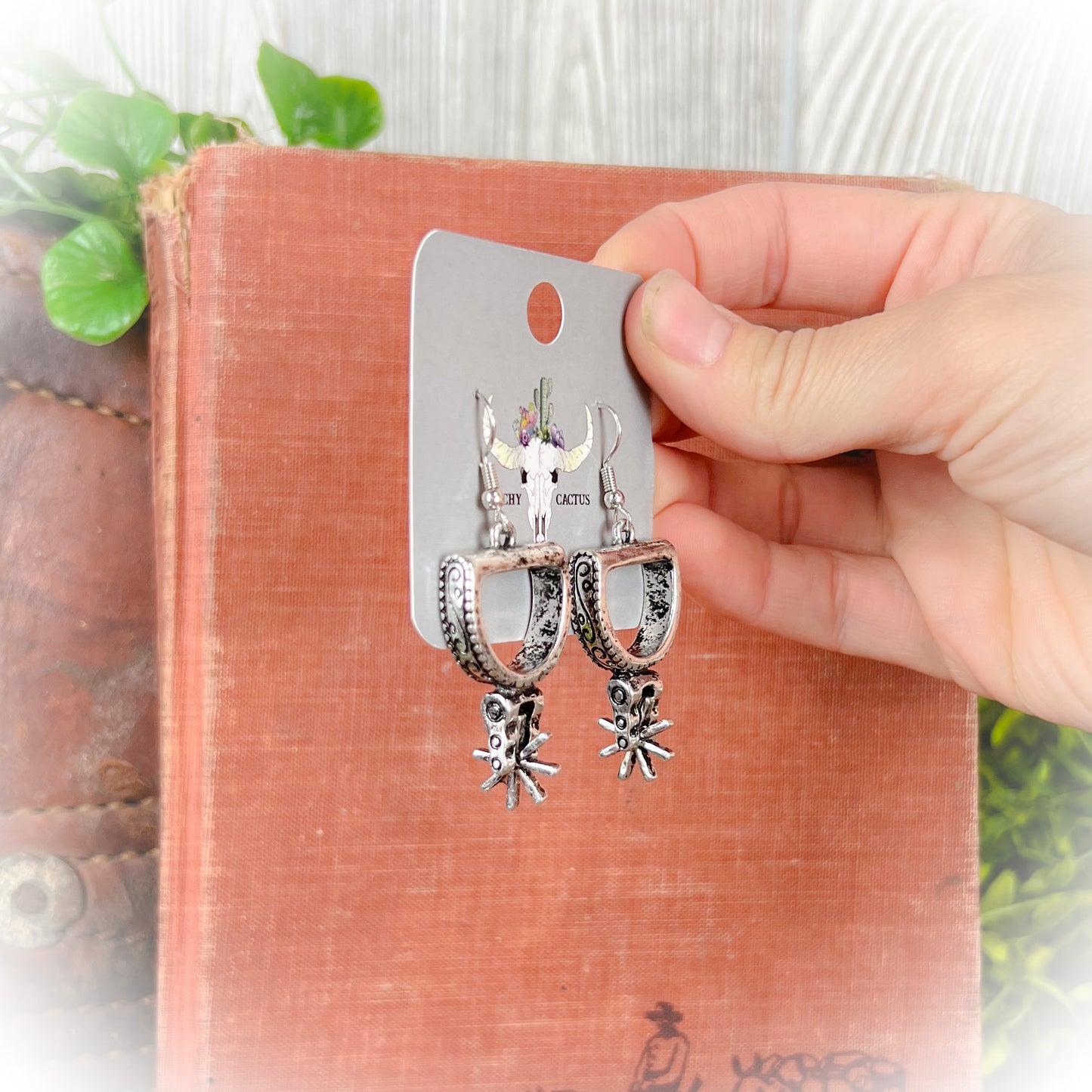 Western Cowboy Boot Spurs Earrings
