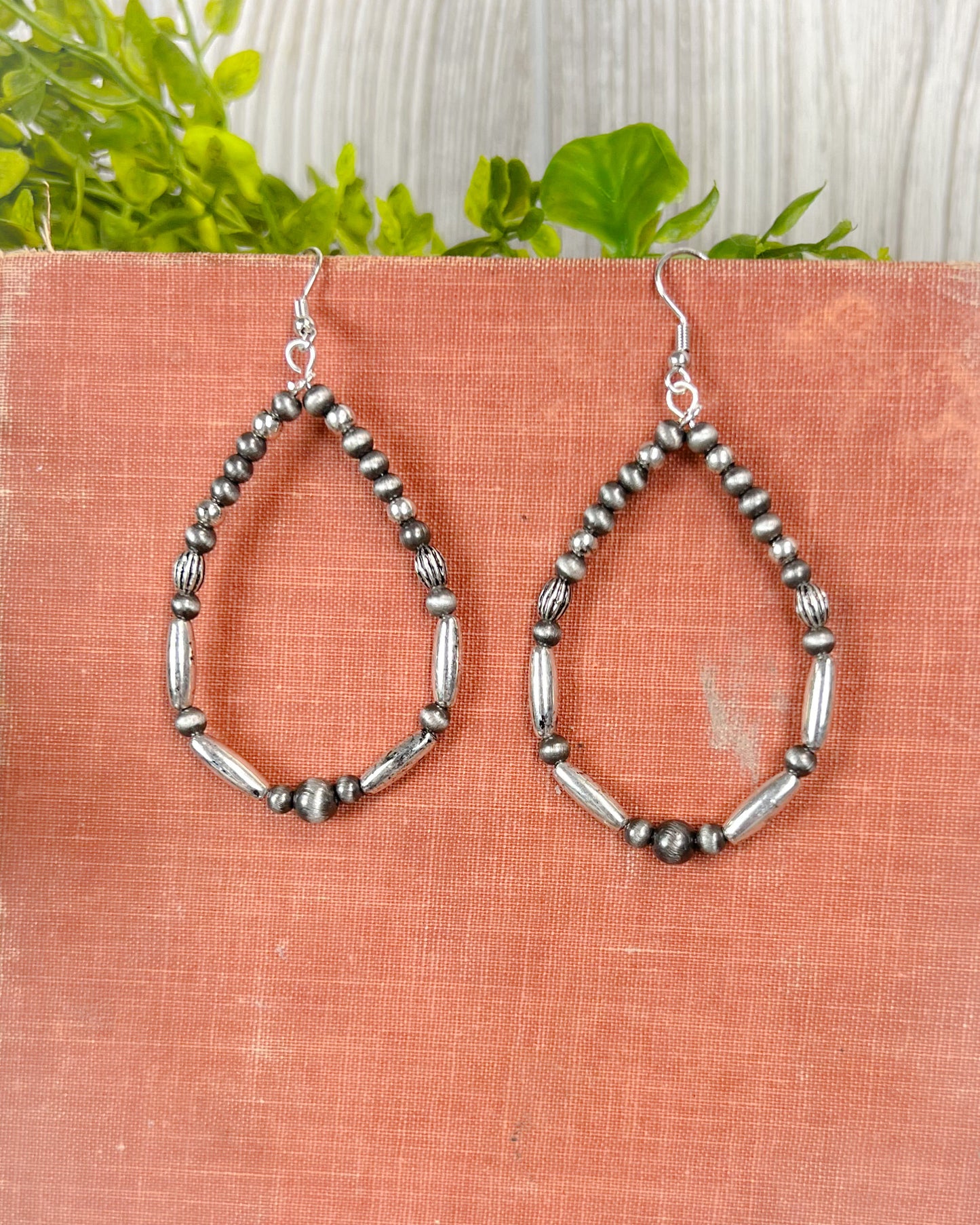 Upgraded Navajo Style Pearl Dangle Earrings