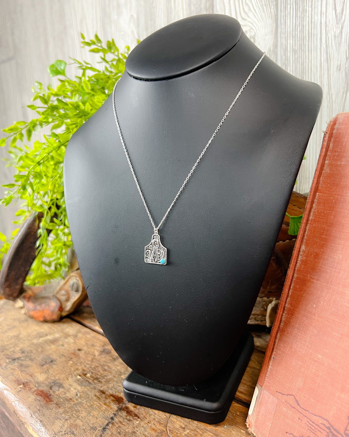 Initial Western Necklace