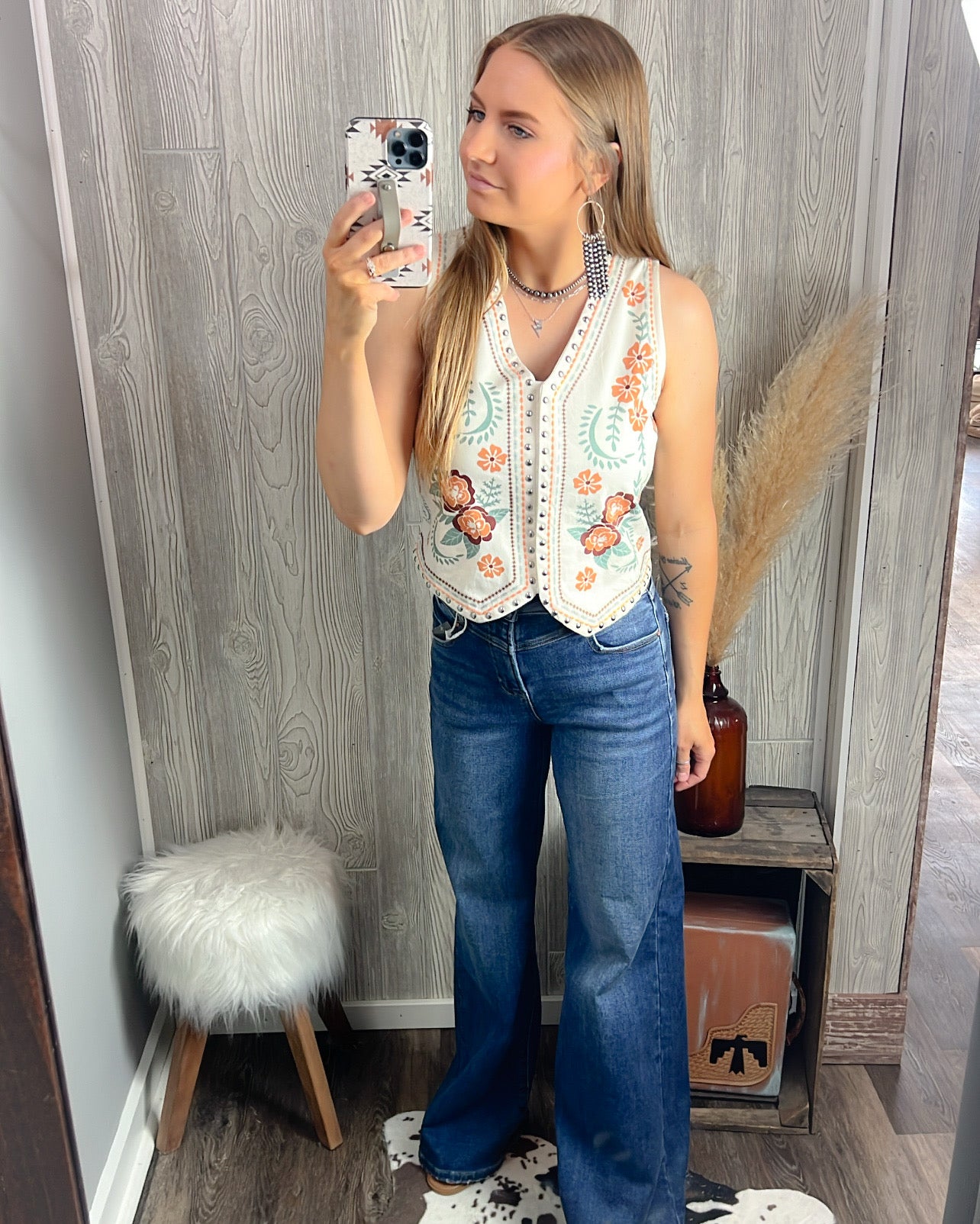 Wildflower Ridge Studded Boho Vest