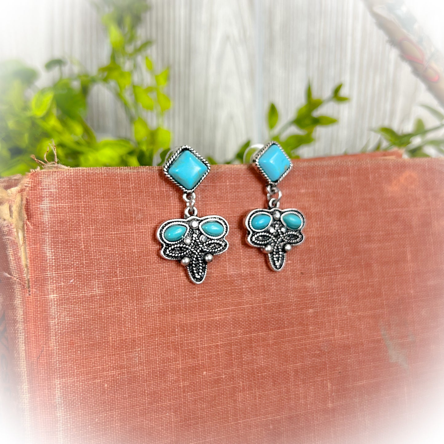 Cowgirl Up Western Boot Stitch Earrings