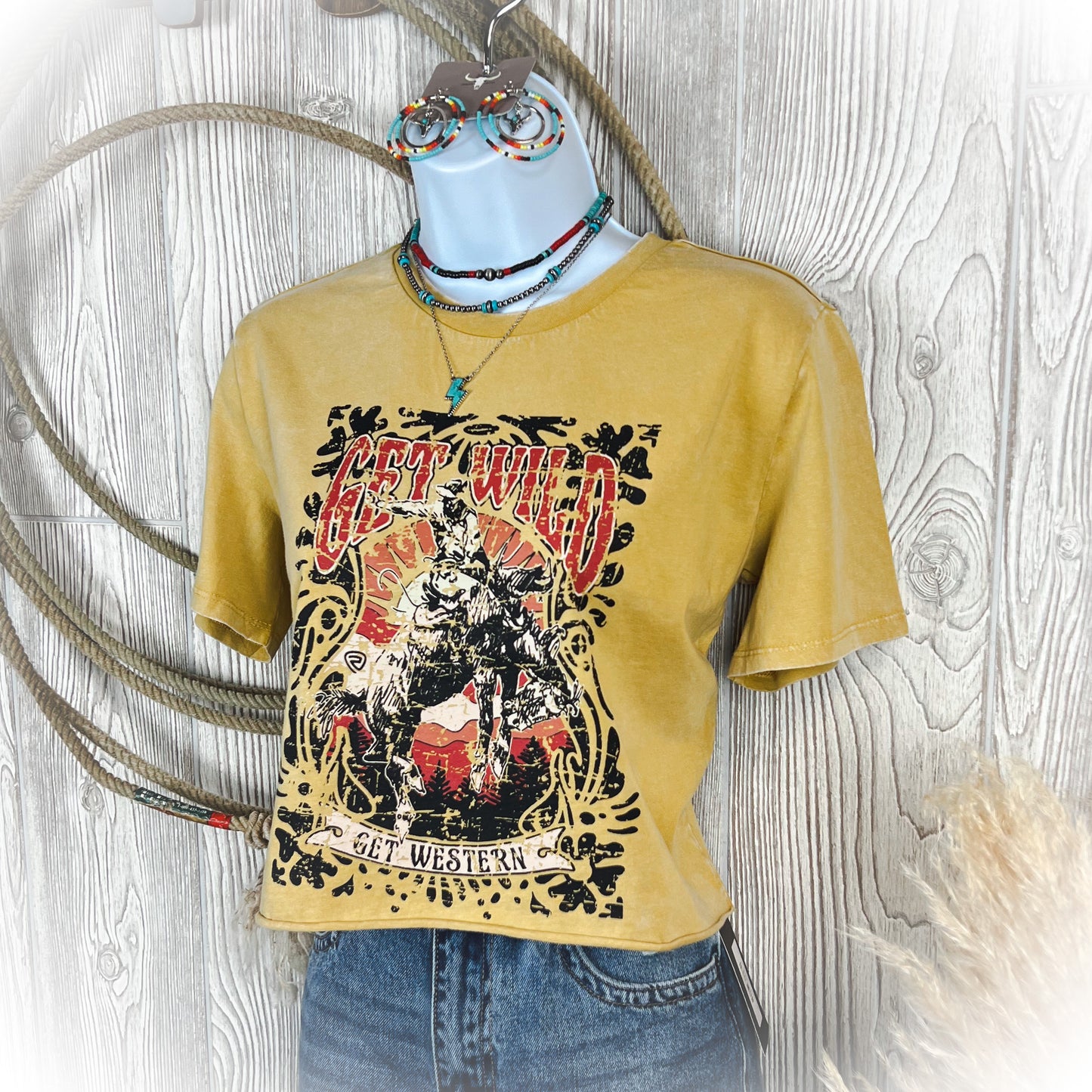 Get Wild - Cropped Graphic Tee
