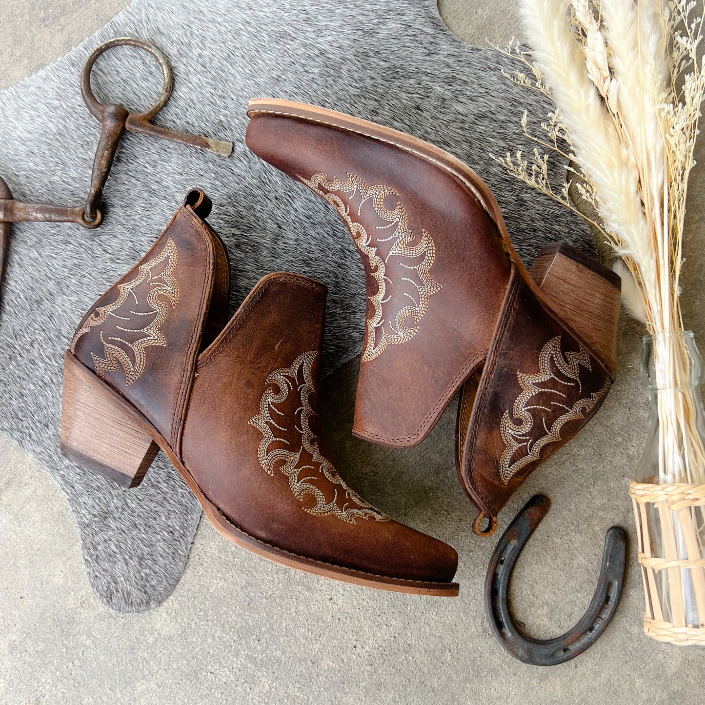 Willow Leather Booties