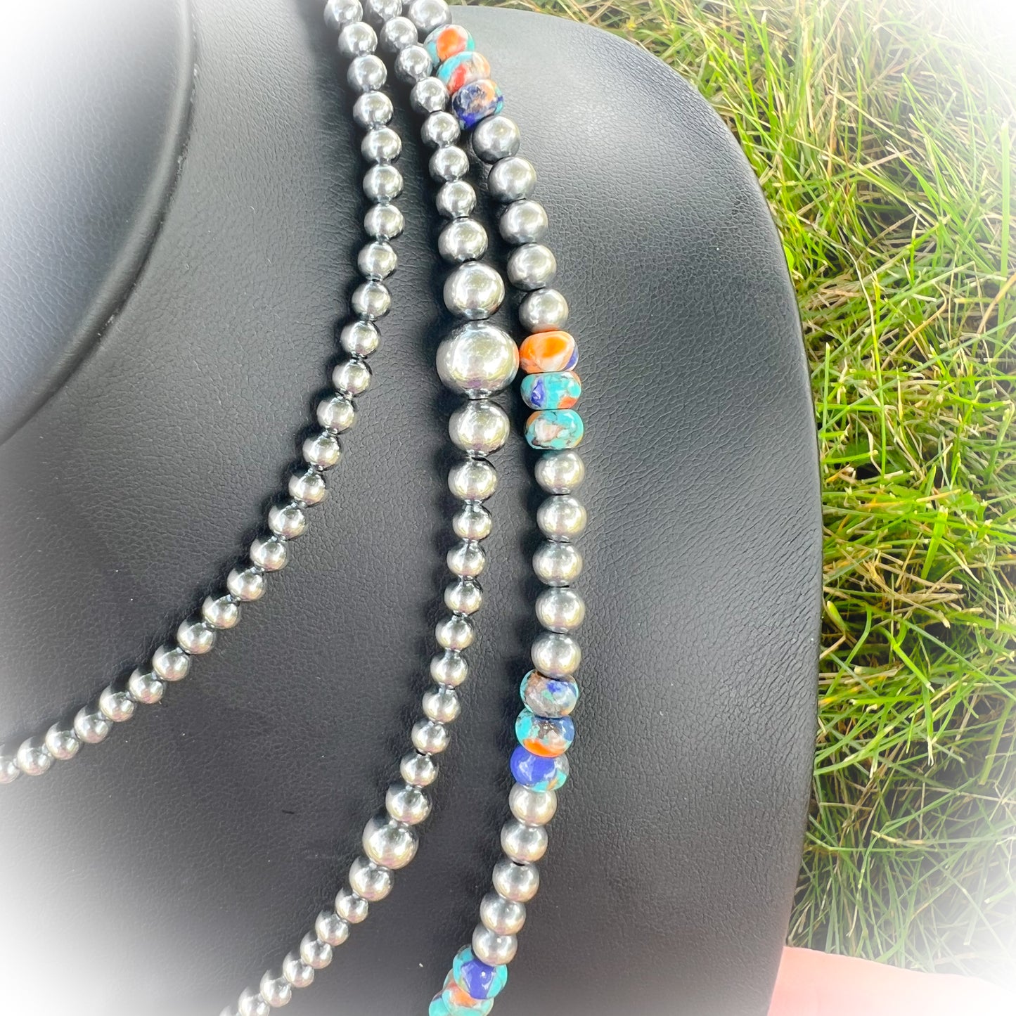 Sterling Silver Western Pearl Choker Necklace – 14" + 3" Extension, 4mm Beads