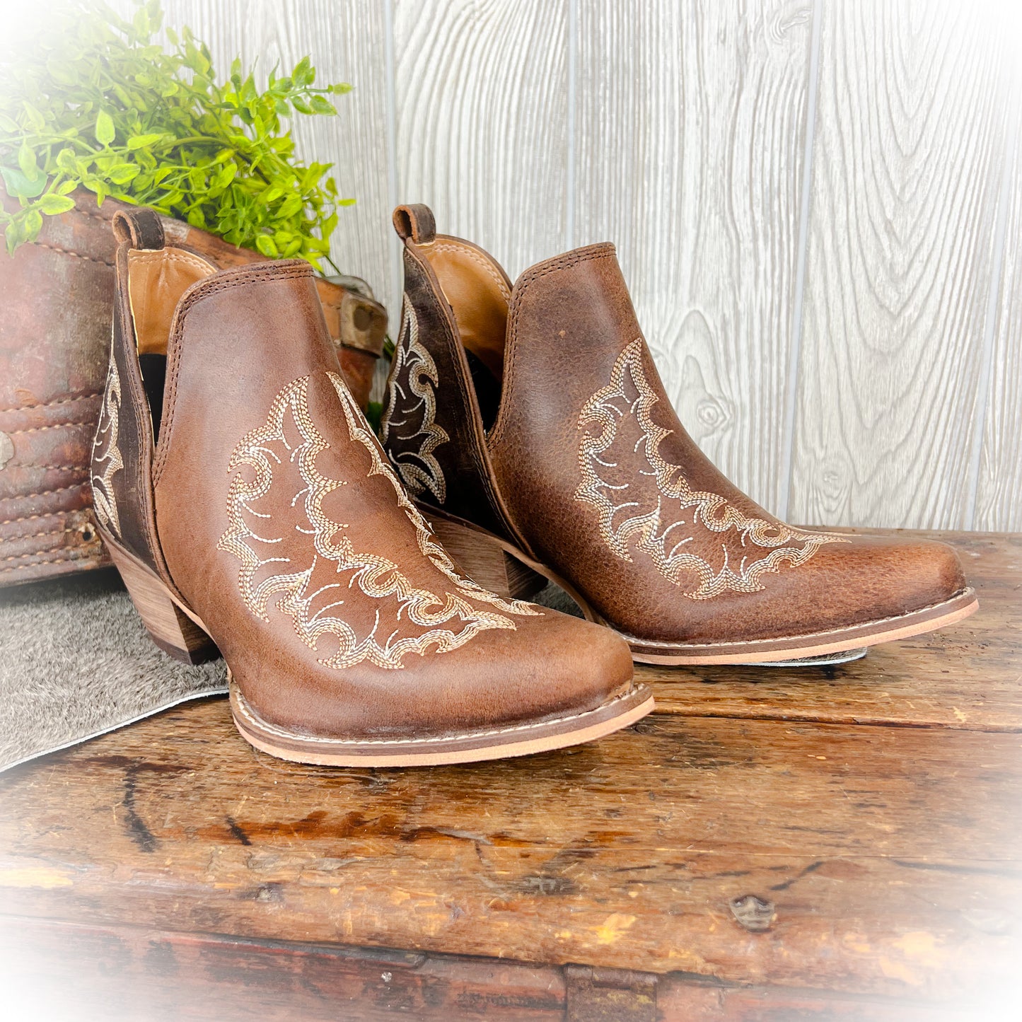 Willow Leather Booties
