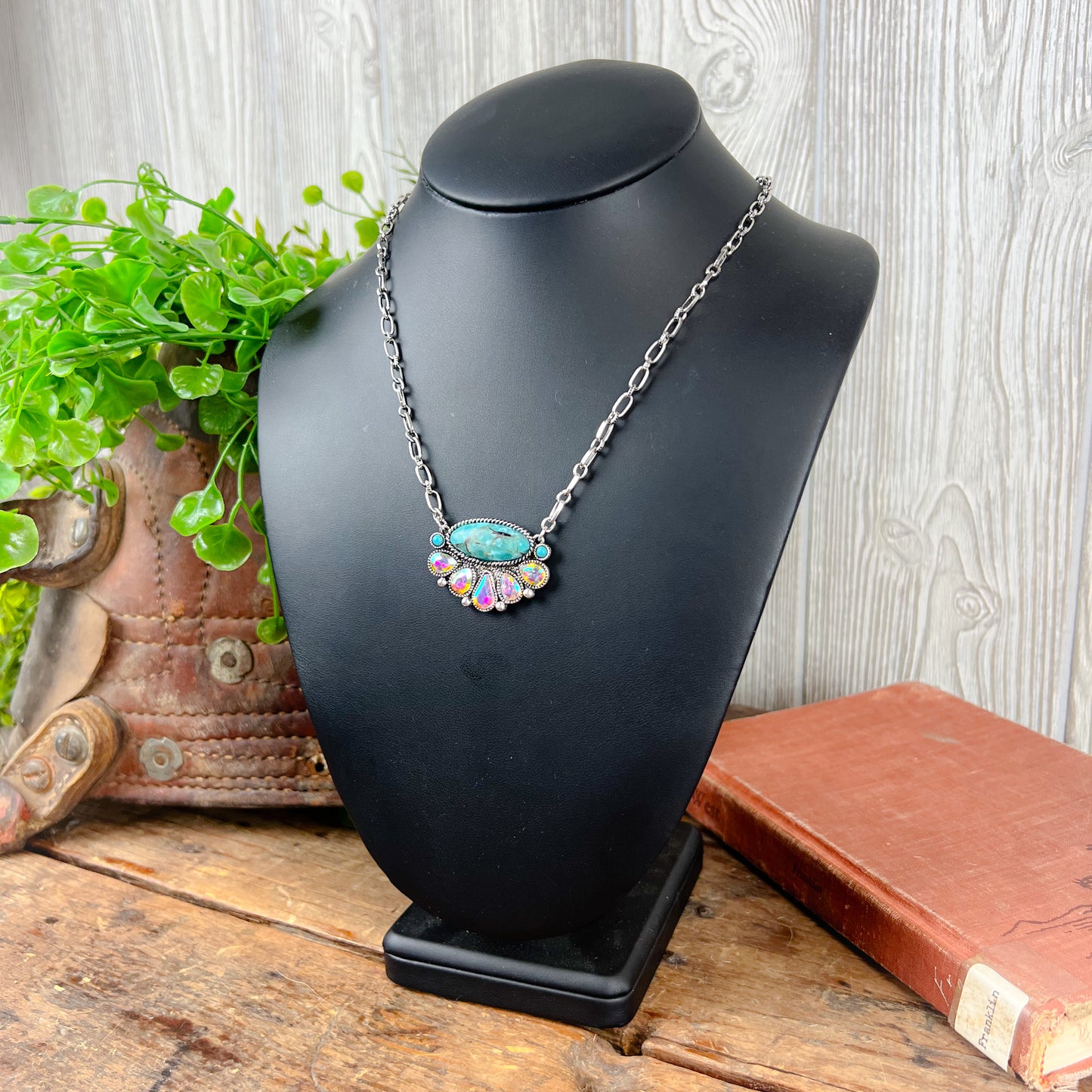 See You Western Necklace - Turquoise
