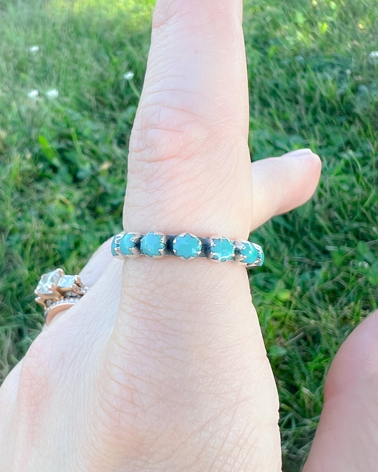 Nova Turquoise Stone Ring - Sterling Silver Western Ring
