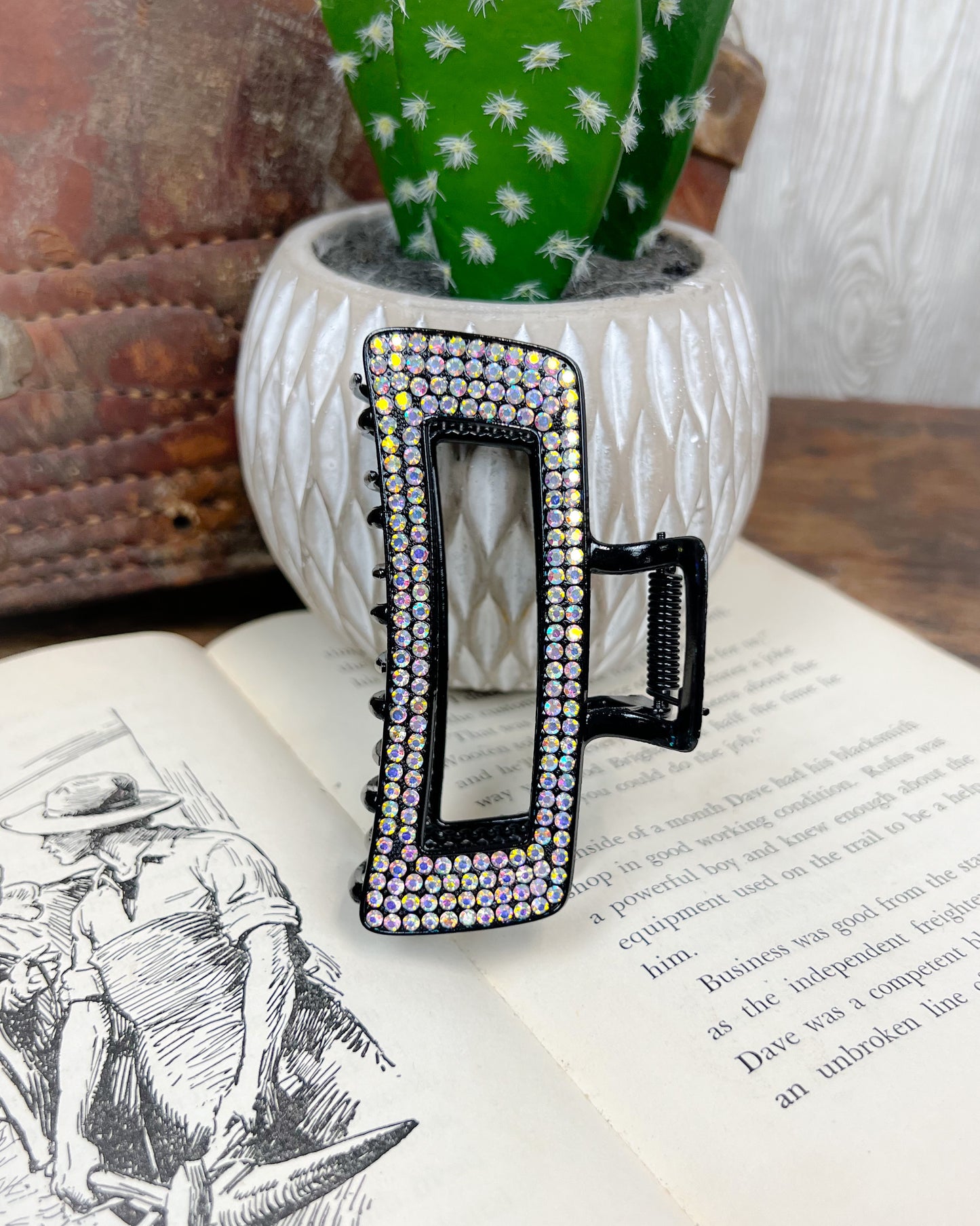 Rhinestone Claw Clip - Multiple Colors