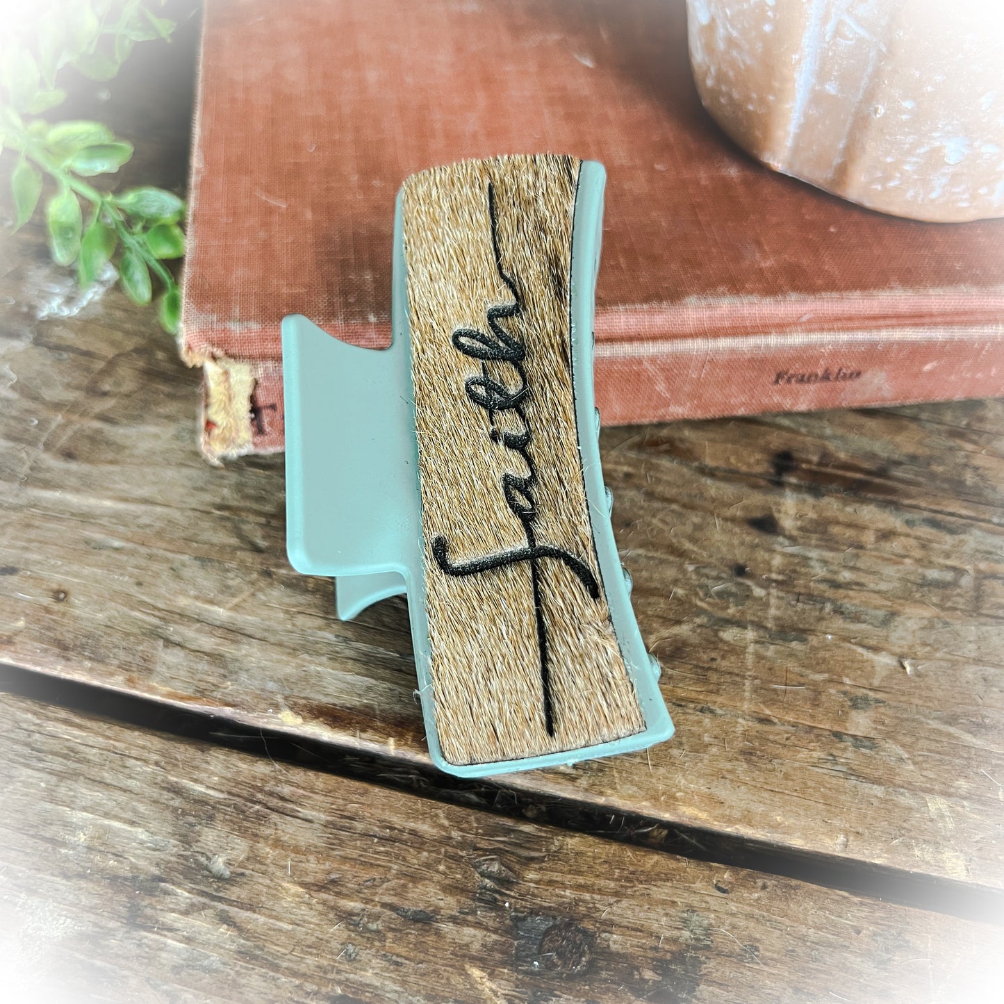 Faith Cowhide Claw Clips