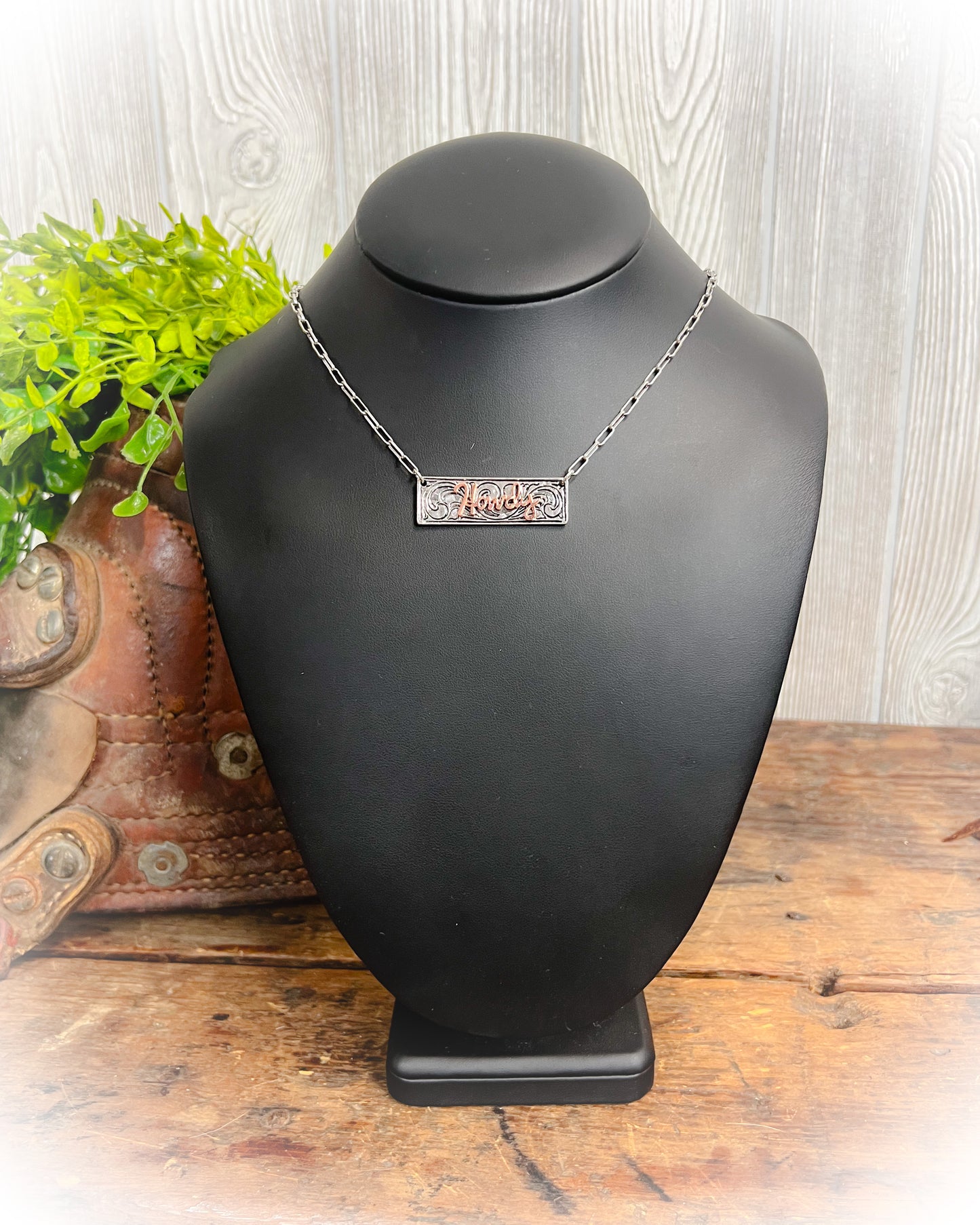 Howdy Bar Necklace