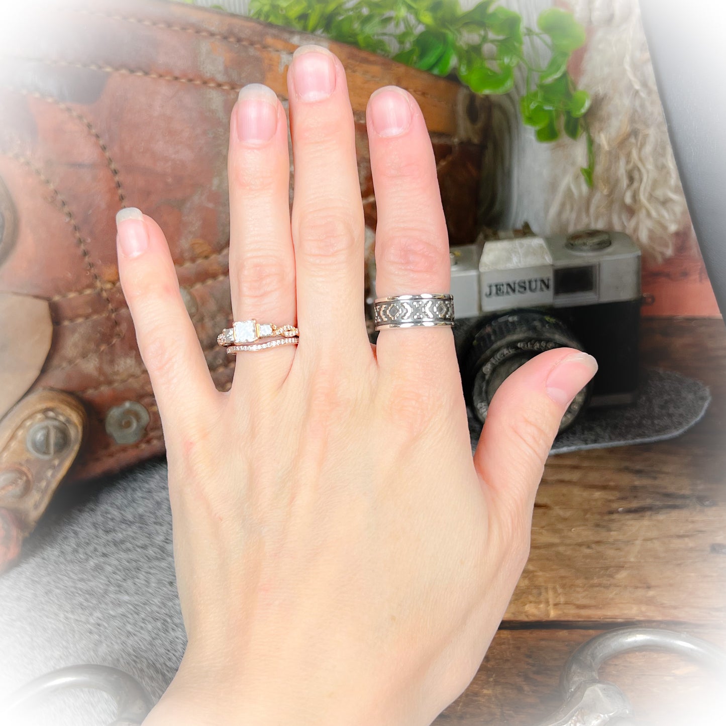 Hattie - Aztec Pattern Sterling Silver Ring
