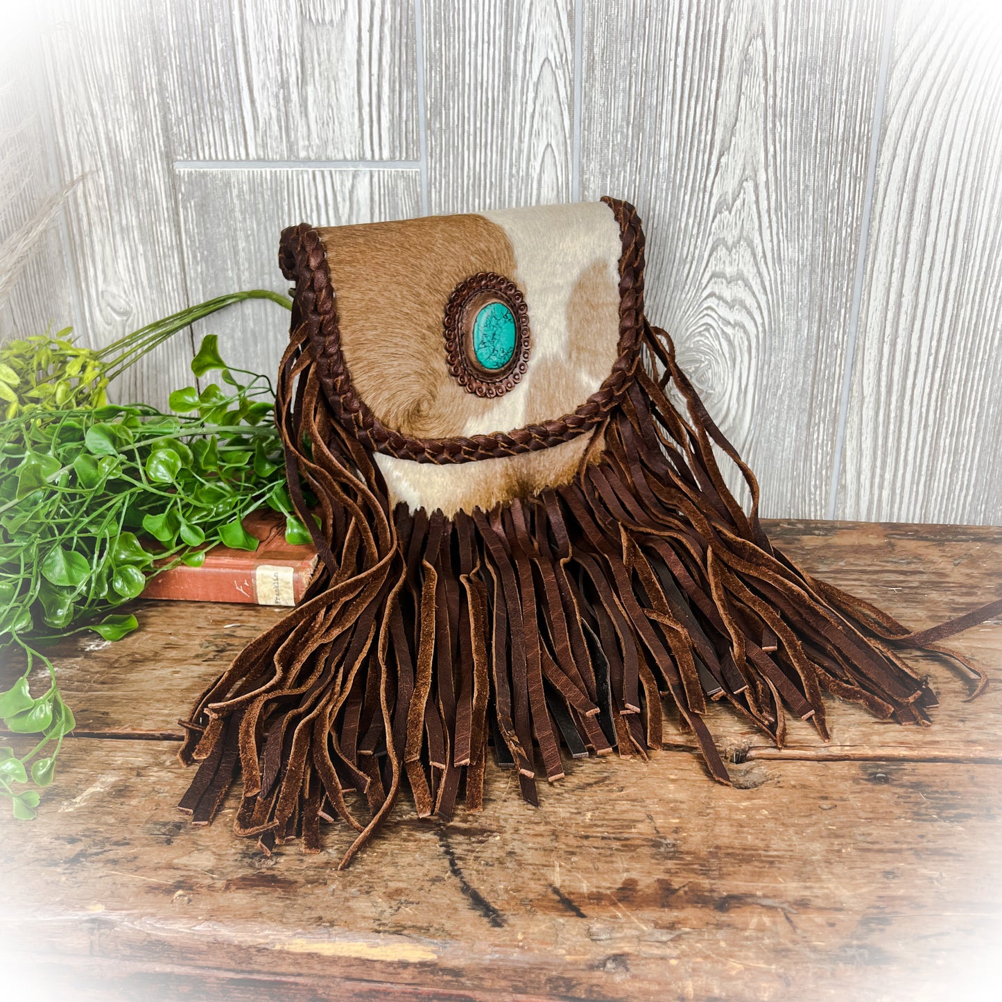 Vermont Fringe Cowhide Purse