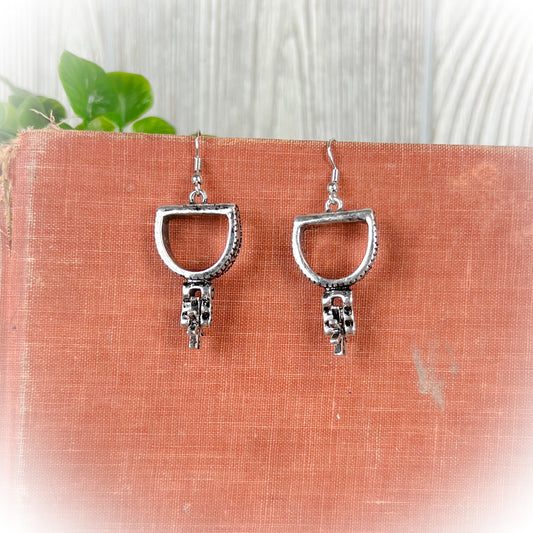 Western Cowboy Boot Spurs Earrings