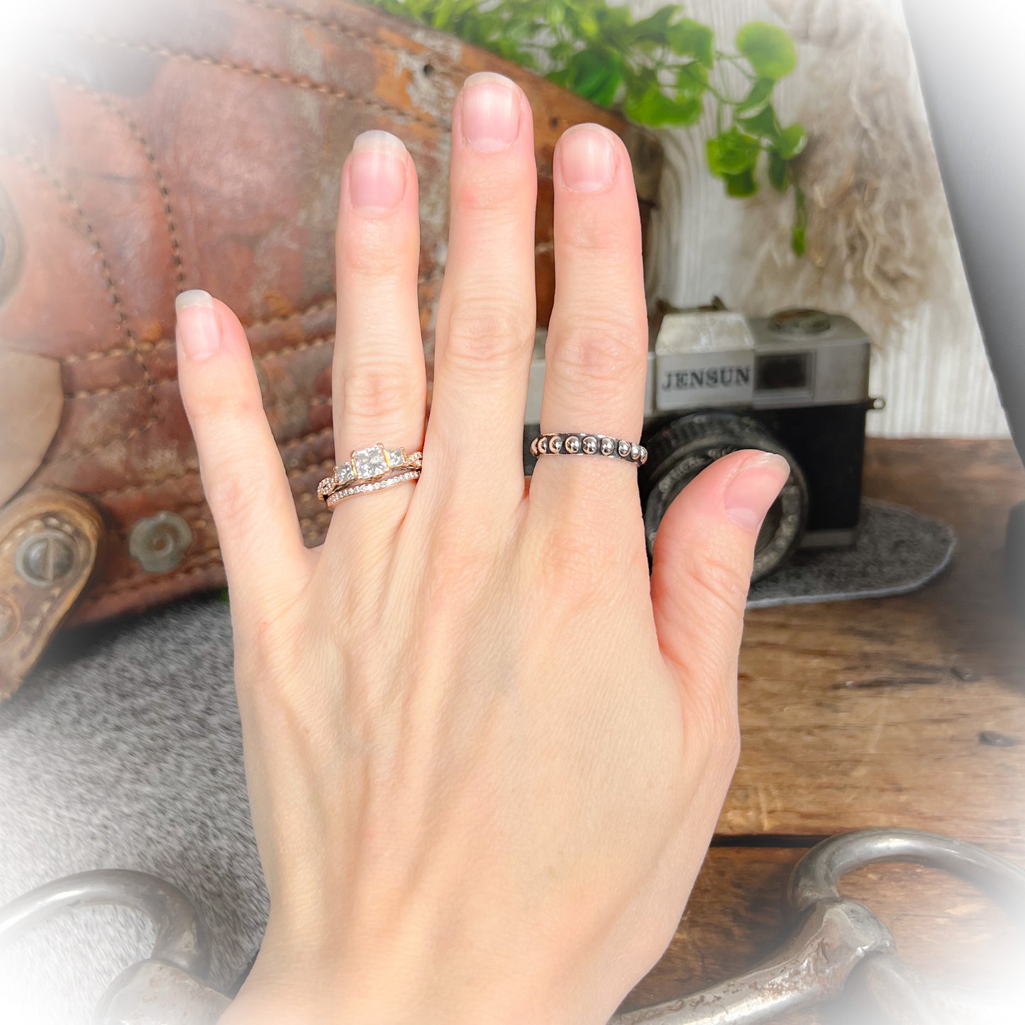 Delaney - Sterling Silver Oxidized Ball Ring