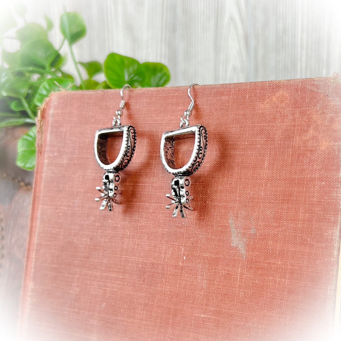 Western Cowboy Boot Spurs Earrings