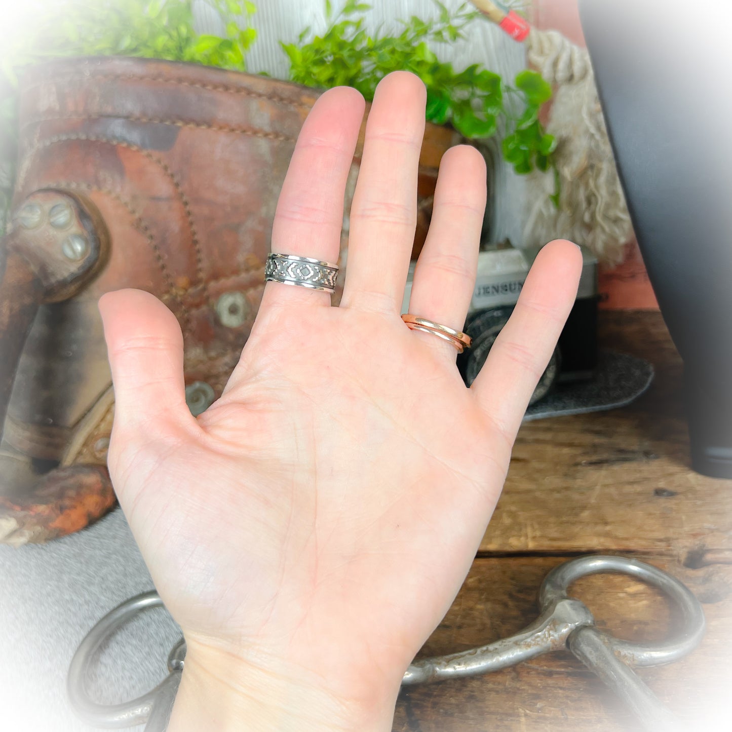 Hattie - Aztec Pattern Sterling Silver Ring