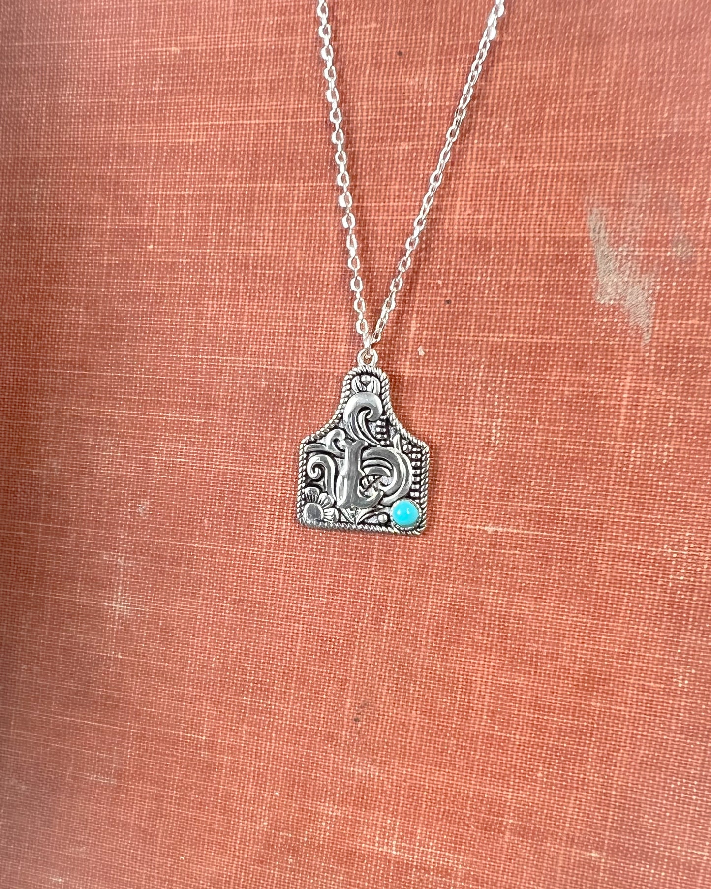 Initial Western Necklace