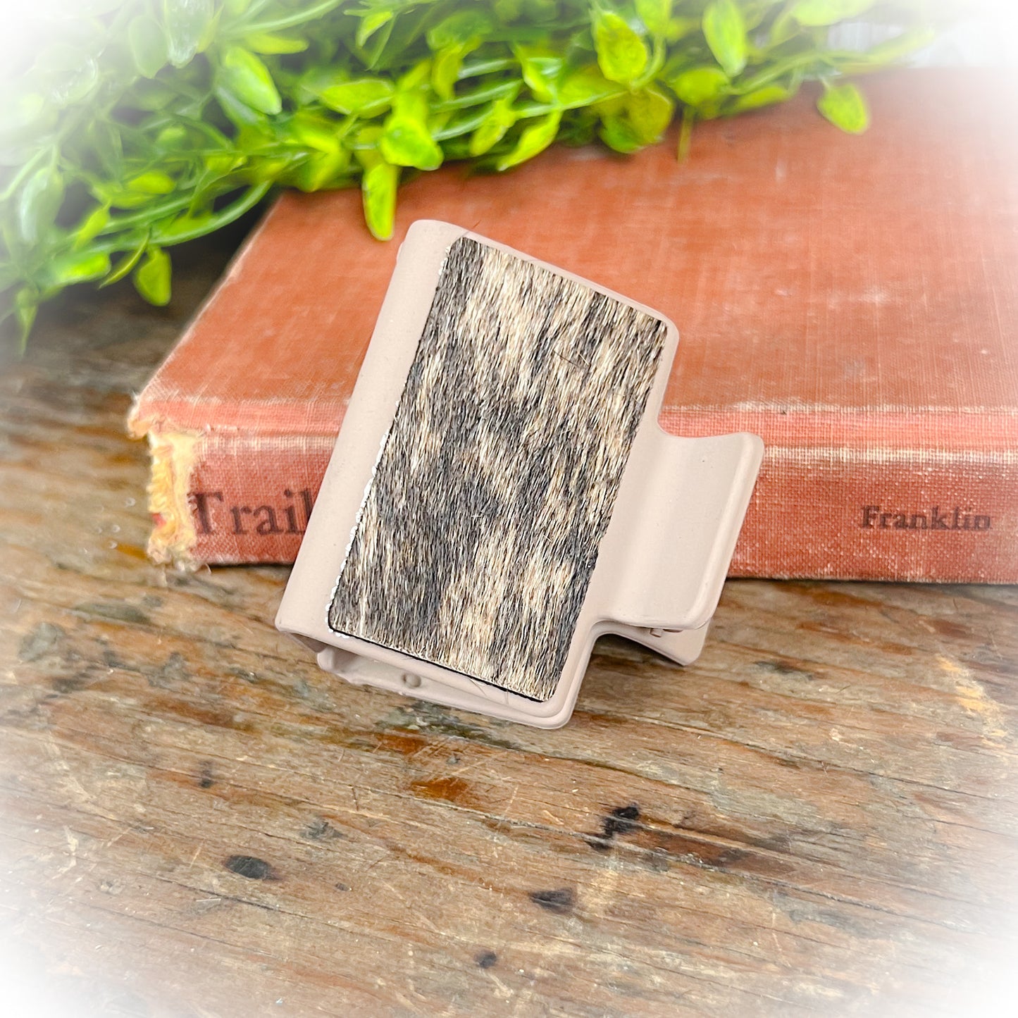 Western Cowhide Claw Clips - Small
