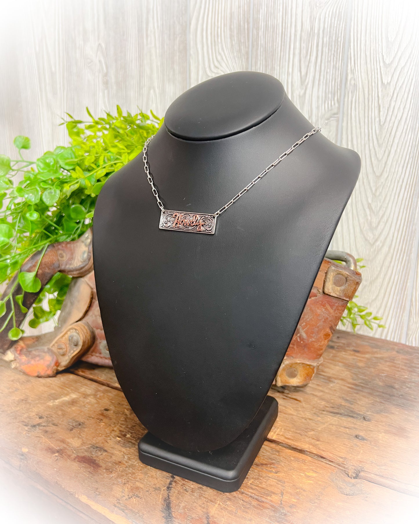 Howdy Bar Necklace