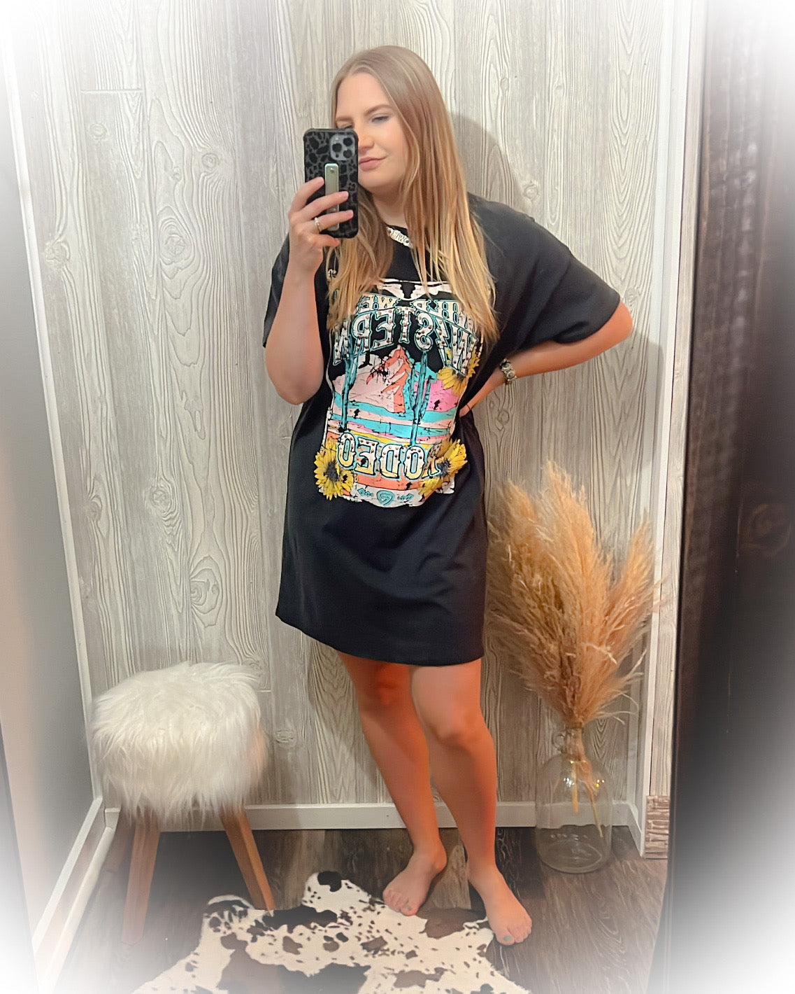 Sunflower Rodeo - Tee Shirt Dress