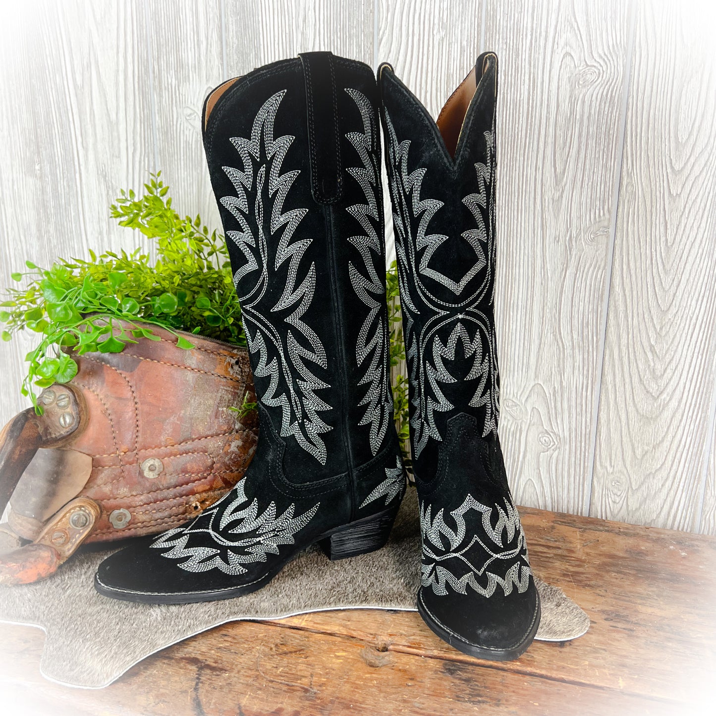 Midnight Ryder Black Leather Boots
