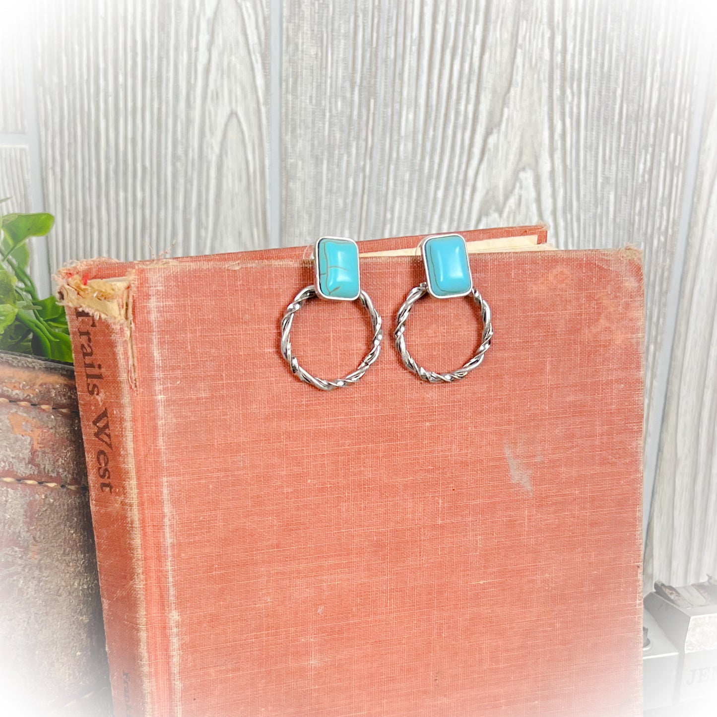 Backstory Western Earrings - Turquoise