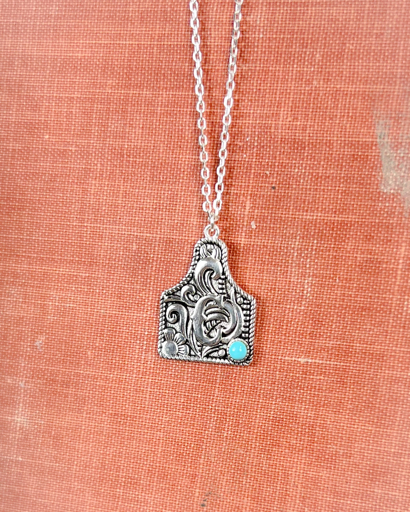 Initial Western Necklace