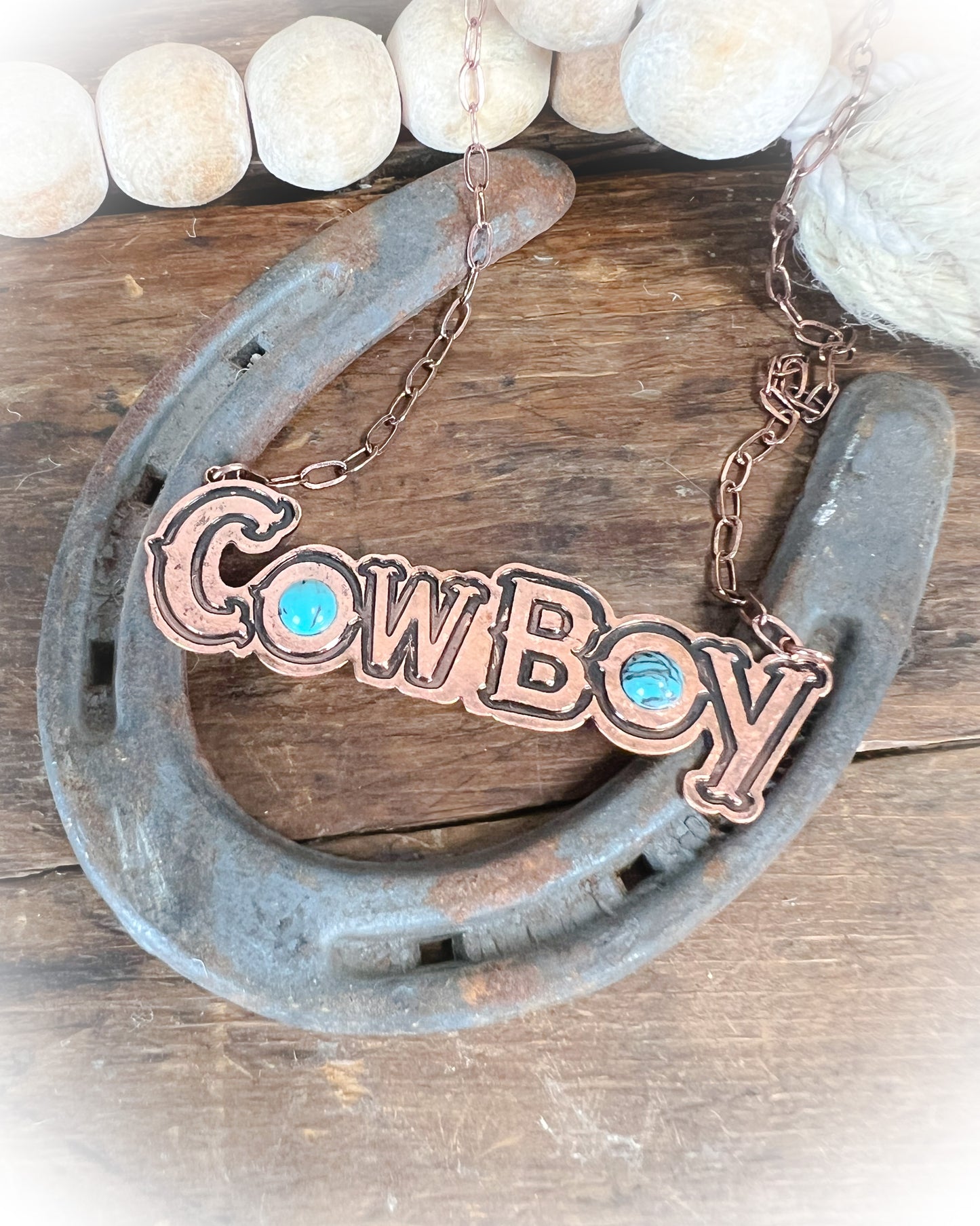 cowboy bronze statement necklace | Western necklace | western jewelry | Punchy Cactus | Western Boutique