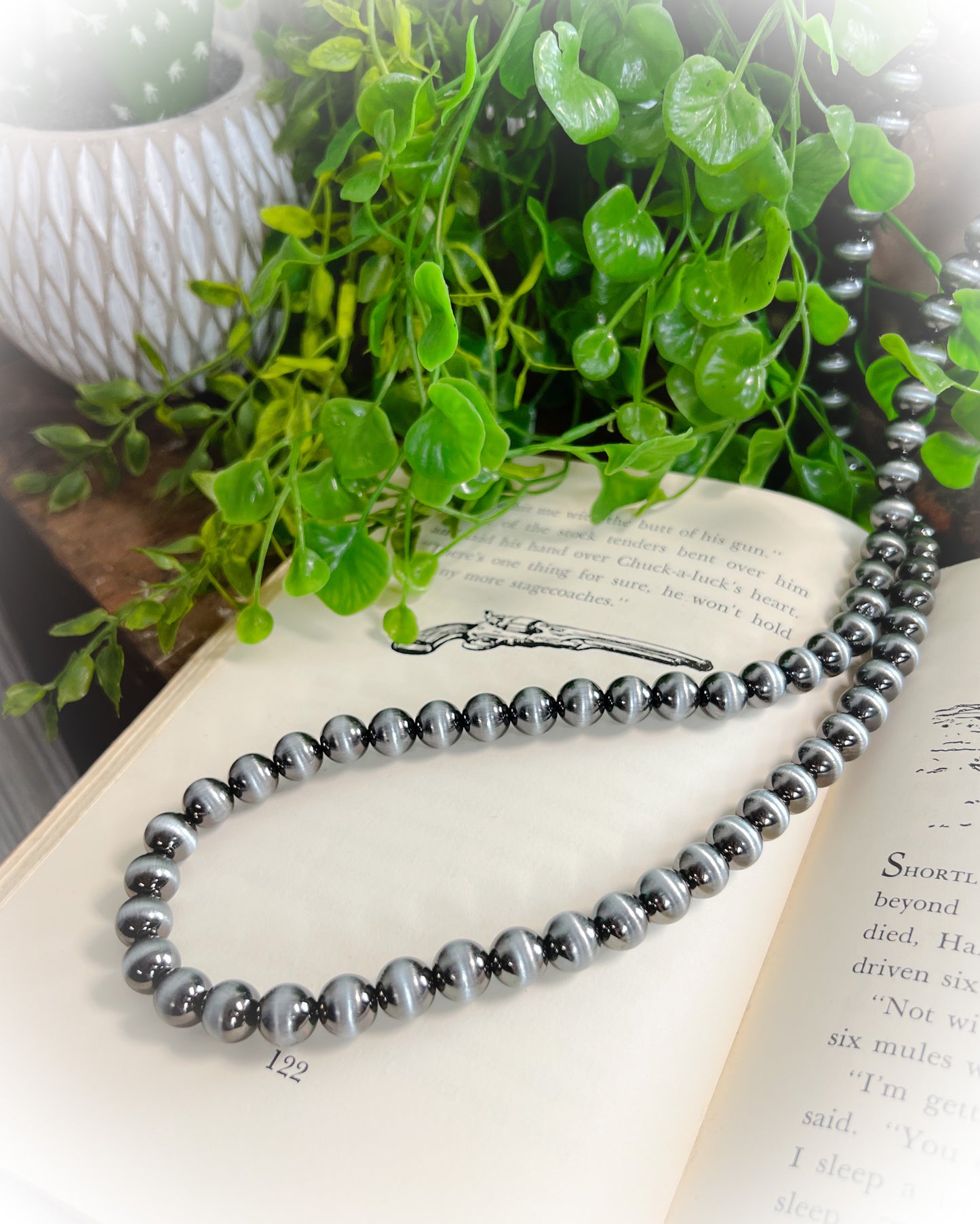 western long faux pearl necklace | punchy cactus western boutique | western earrings | western jewelry