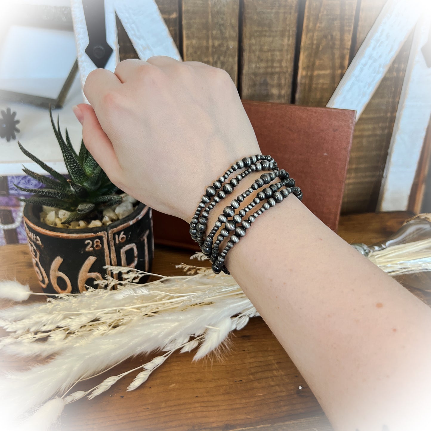 Navajo Pearl Stackable Bracelets