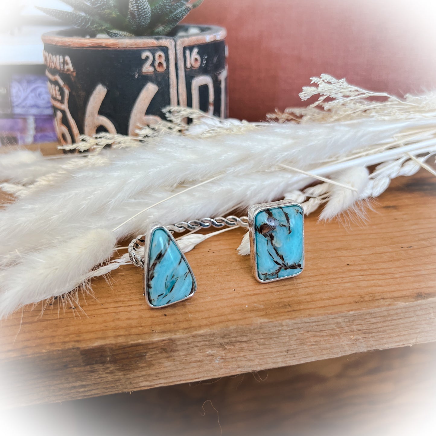 Western Semi Ston Cuff Bracelet