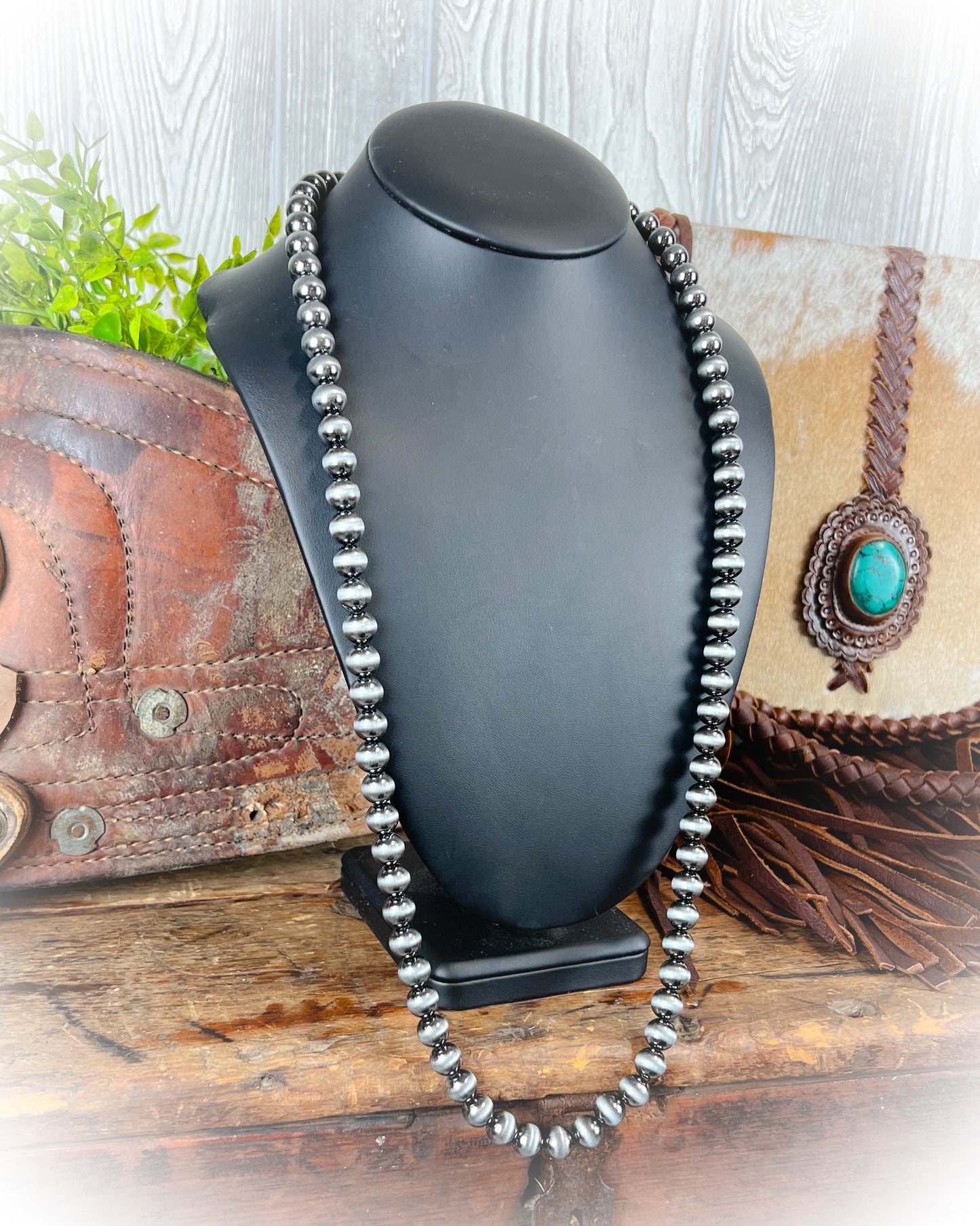 western long faux pearl necklace | punchy cactus western boutique | western earrings | western jewelry
