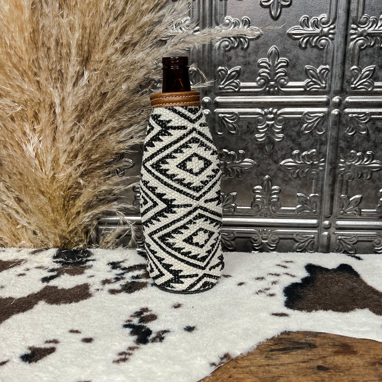 aztec western boho canvas bottle cooler sleeve western boho boutique