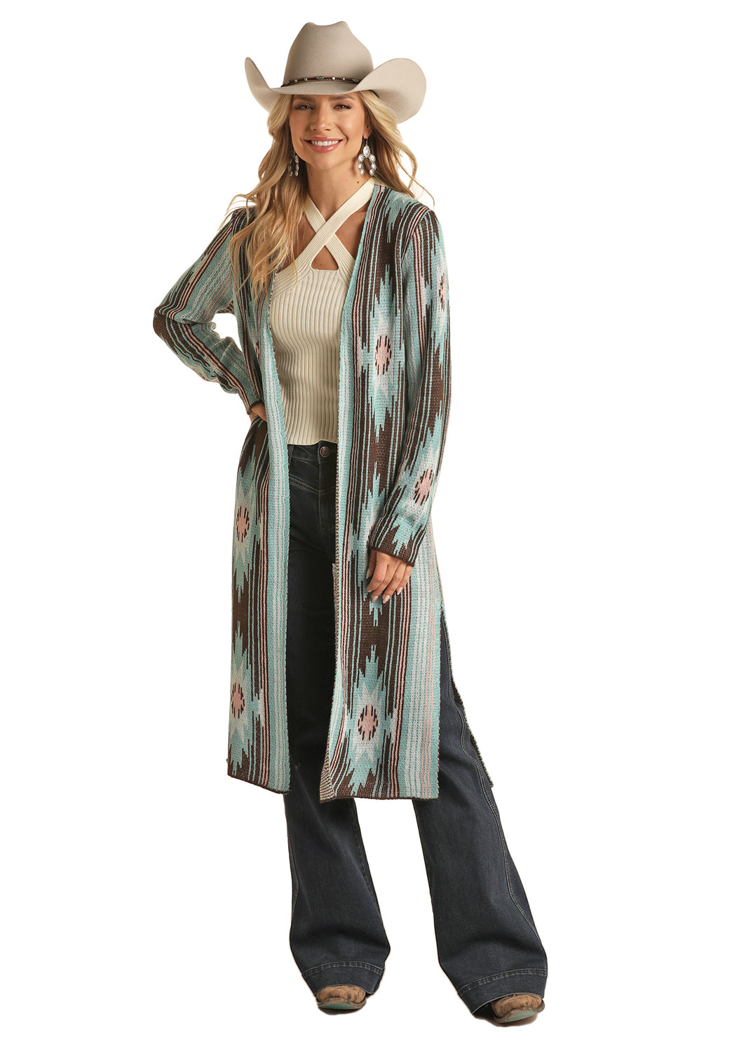 Aztec Sweater Duster