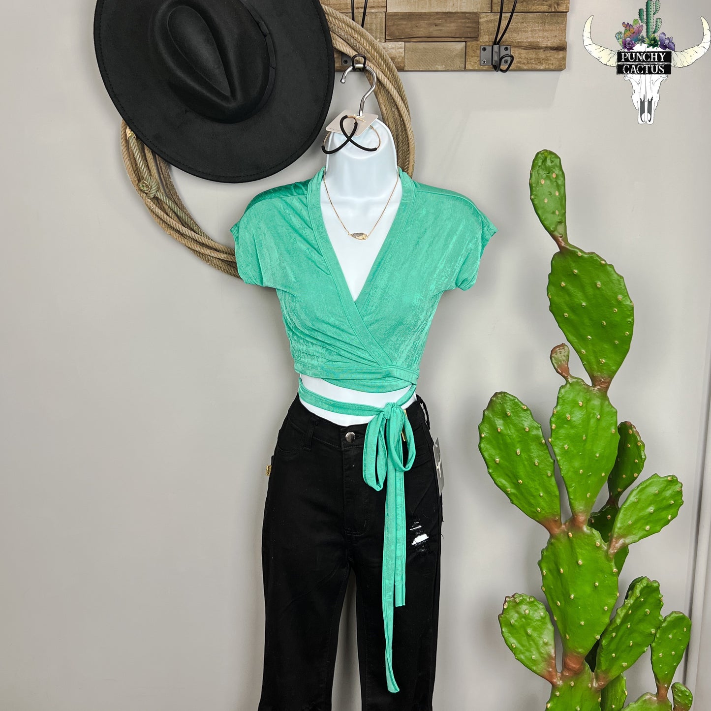 Let's Play - Wrap Tie Top