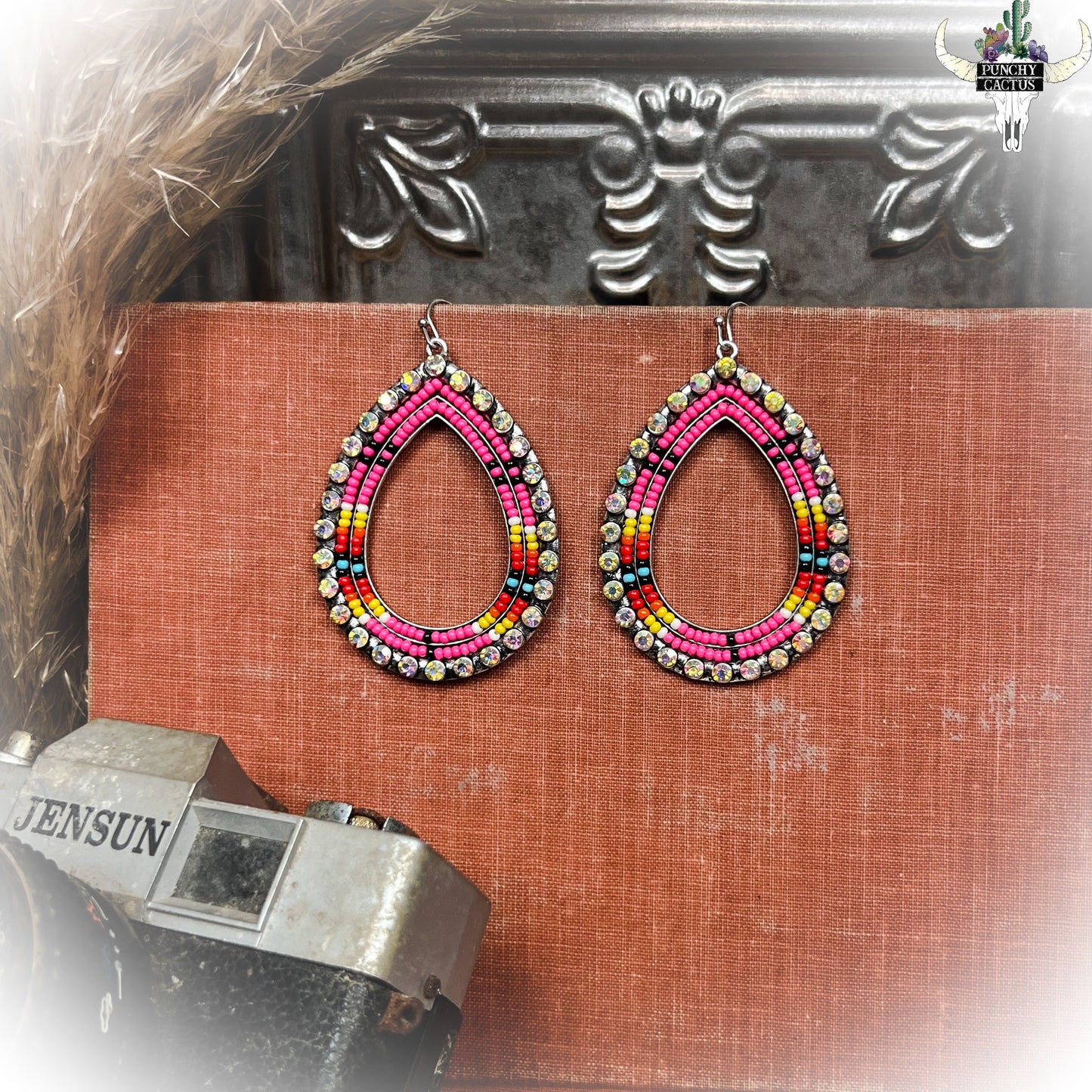 Start Over Earrings - Hot Pink